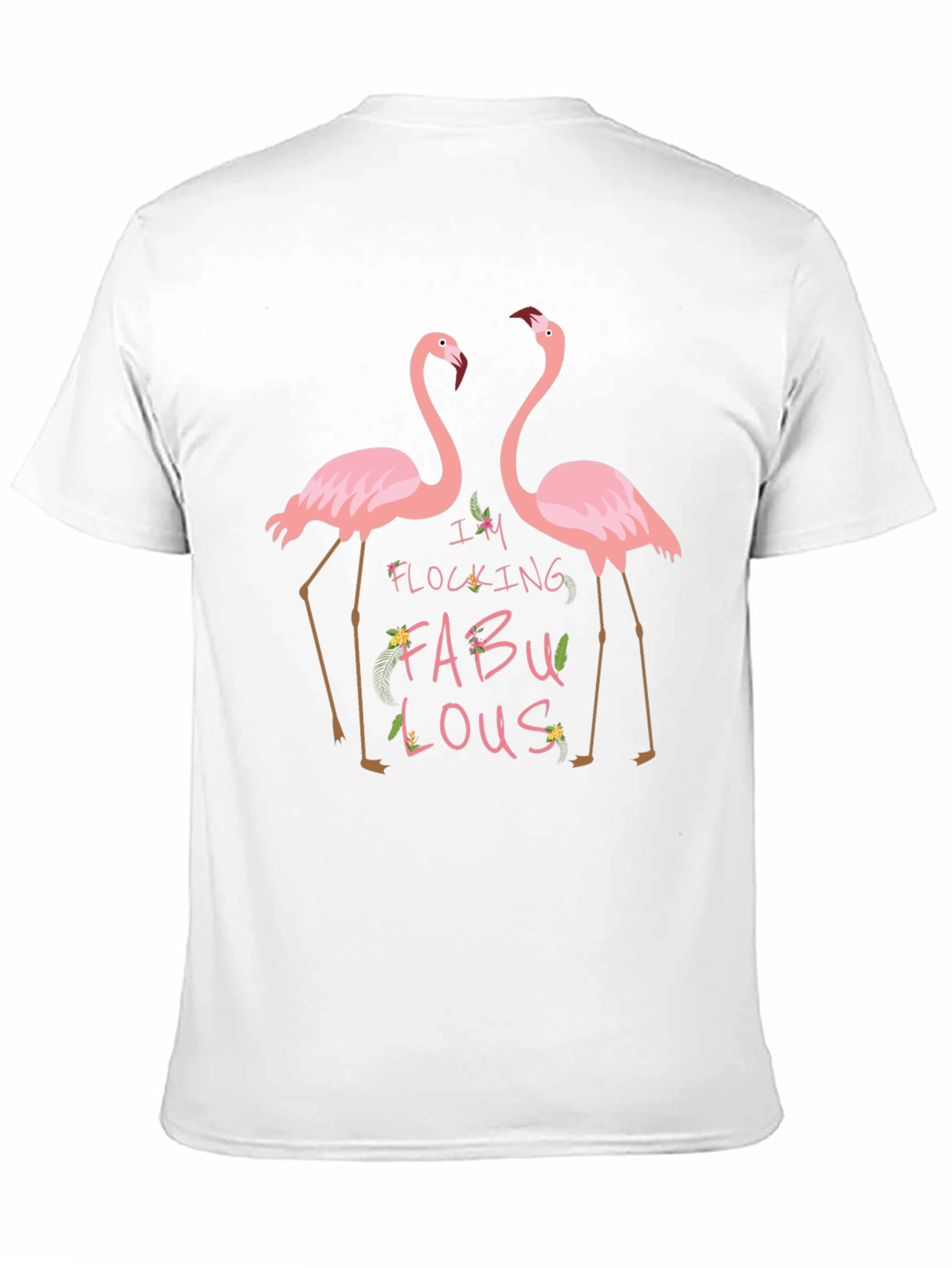 Flocking Fabulous Flamingo Graphic Tee