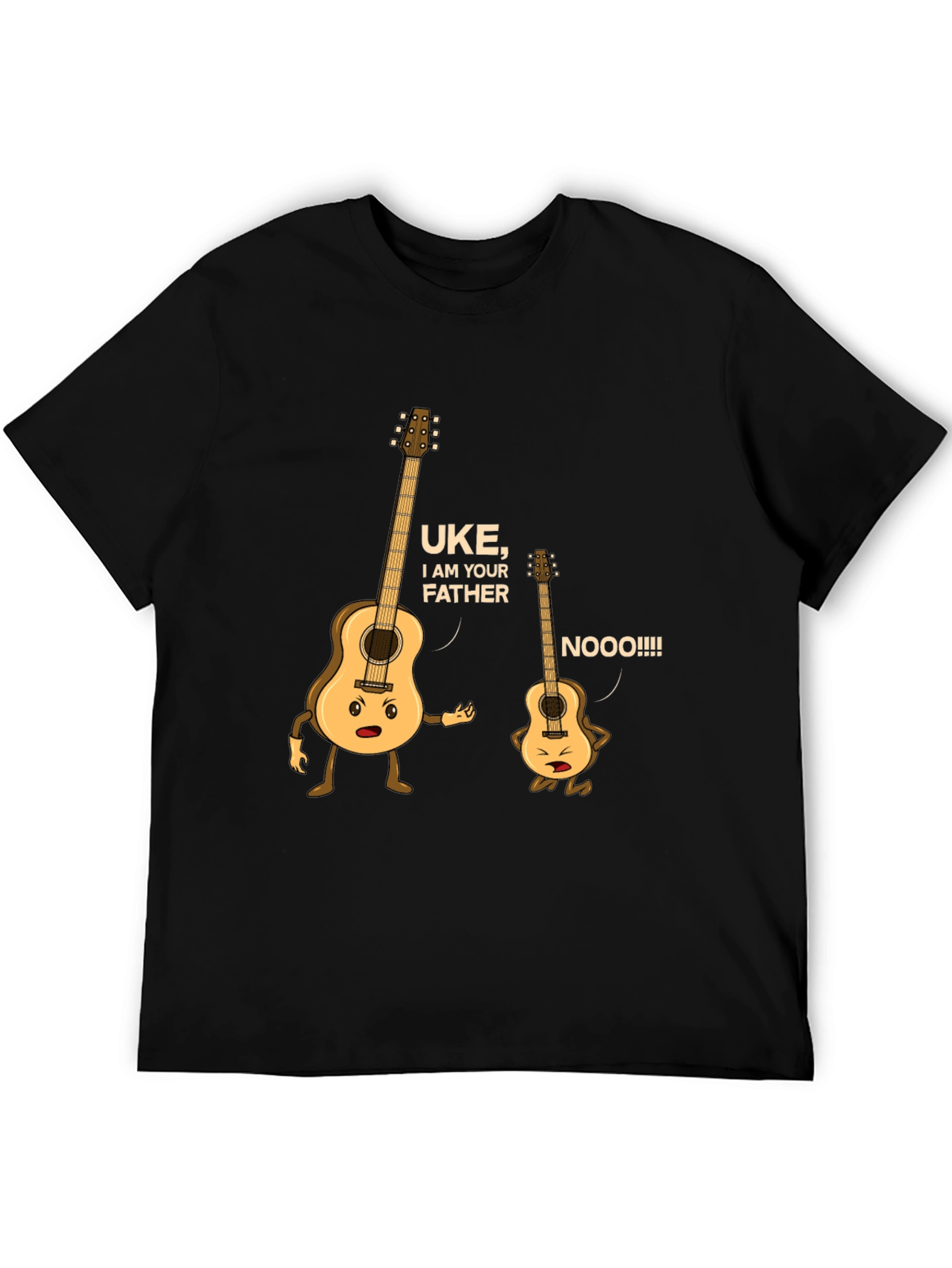 Funny Guitar & Ukulele Graphic T-Shirt