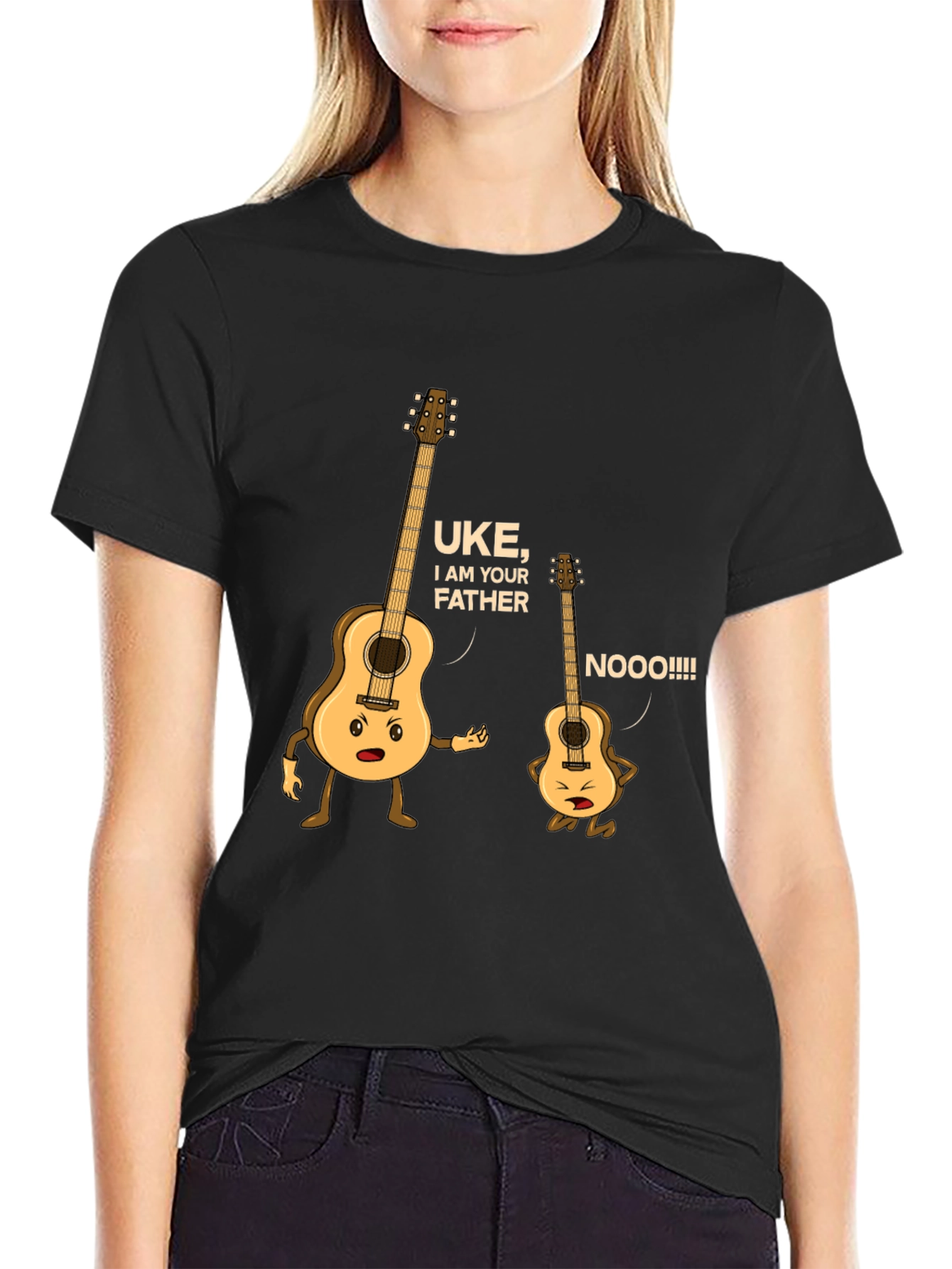 Funny Guitar & Ukulele Graphic T-Shirt