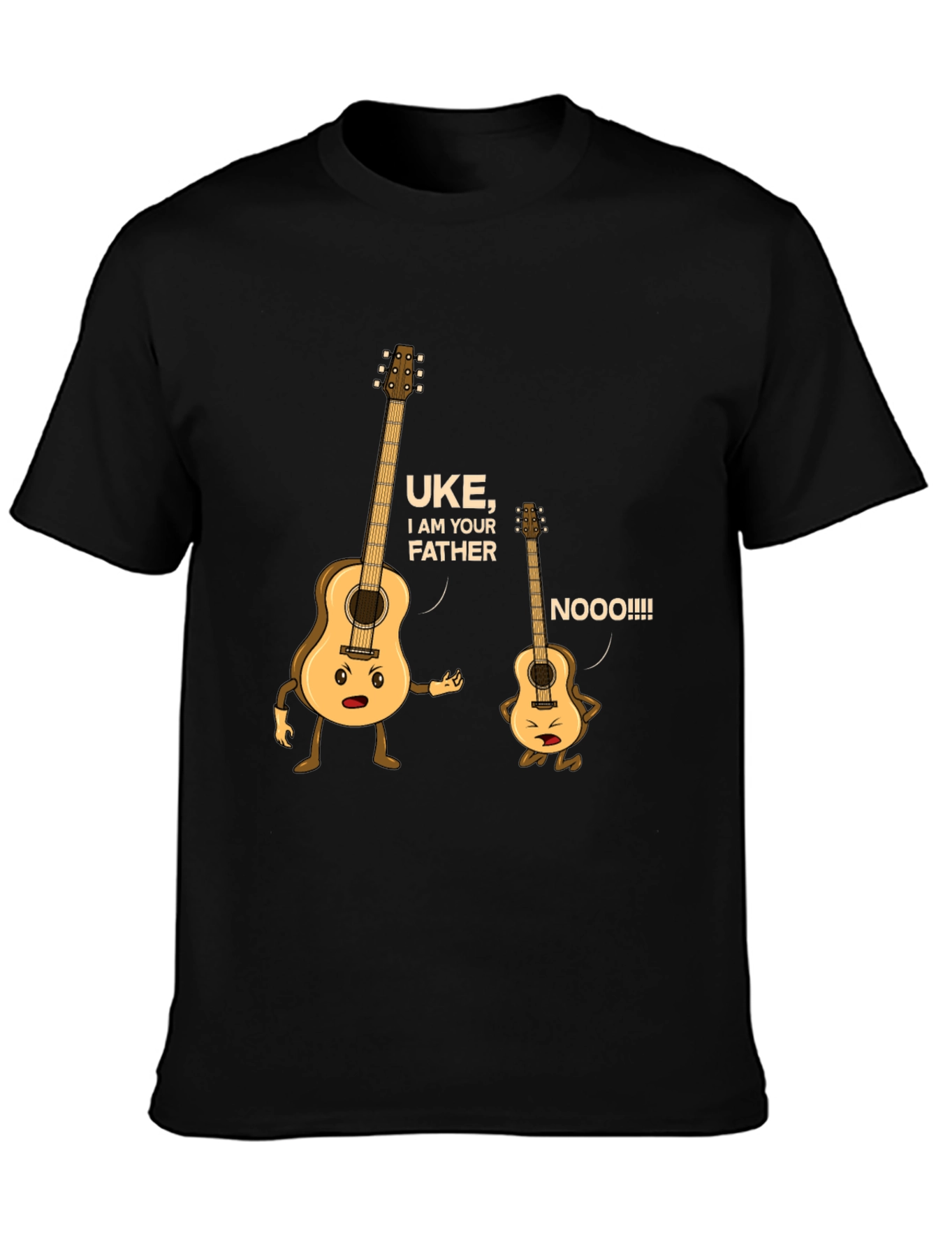 Funny Guitar & Ukulele Graphic T-Shirt