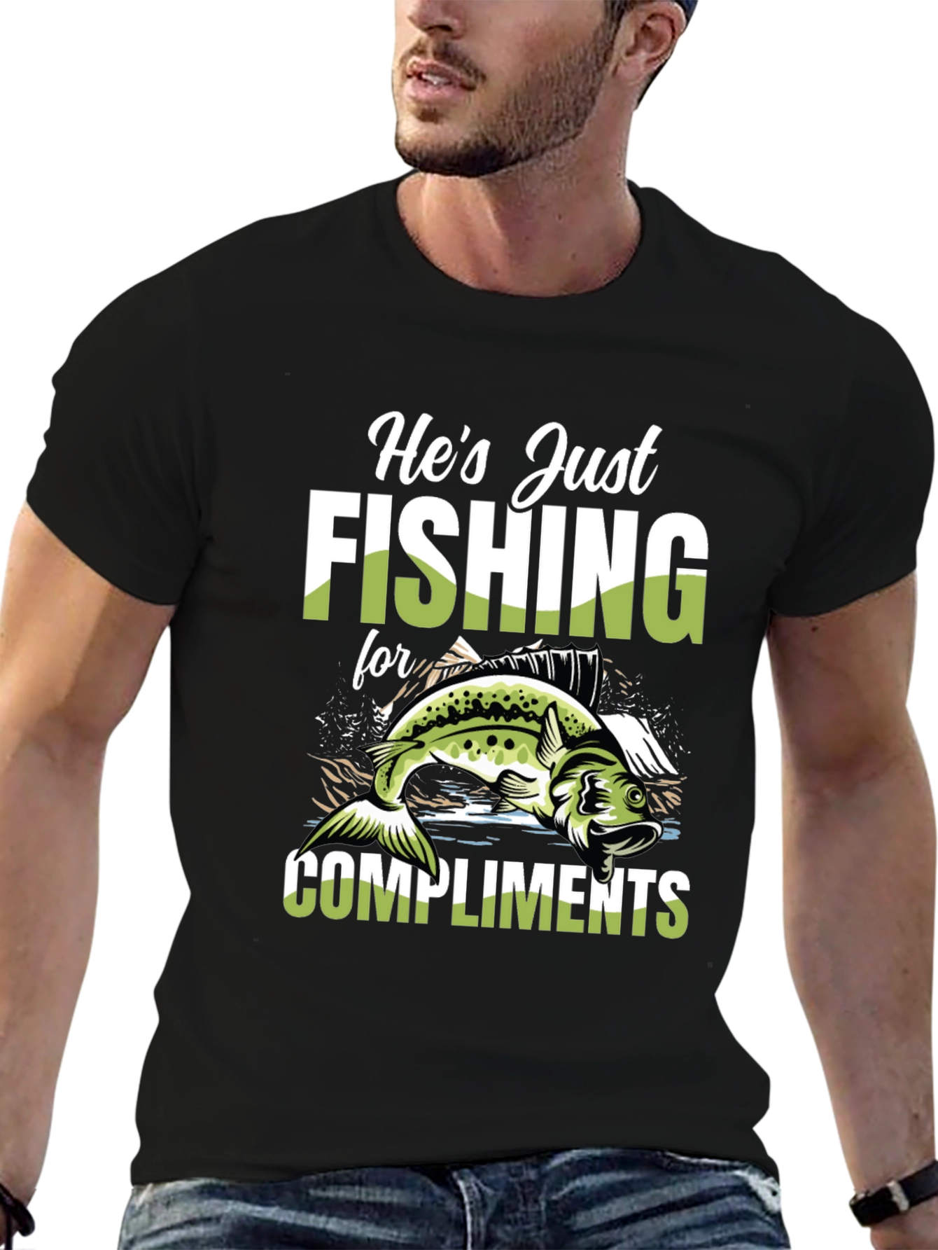 Fishing for Compliments Graphic Tee