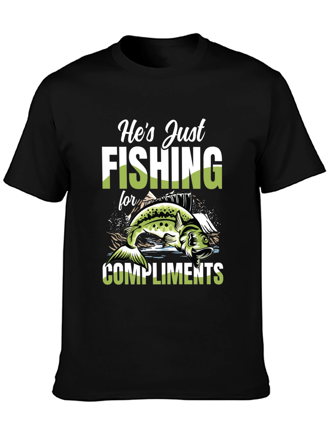 Fishing for Compliments Graphic Tee
