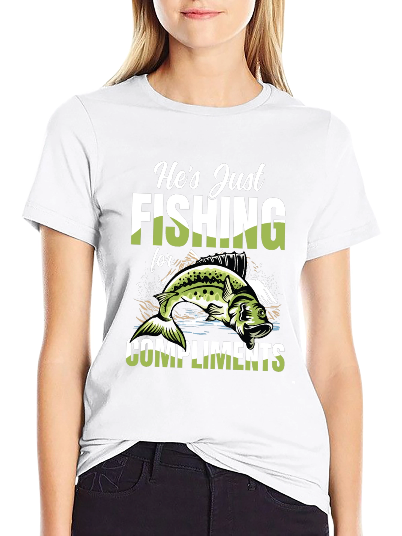 Fishing for Compliments Graphic Tee