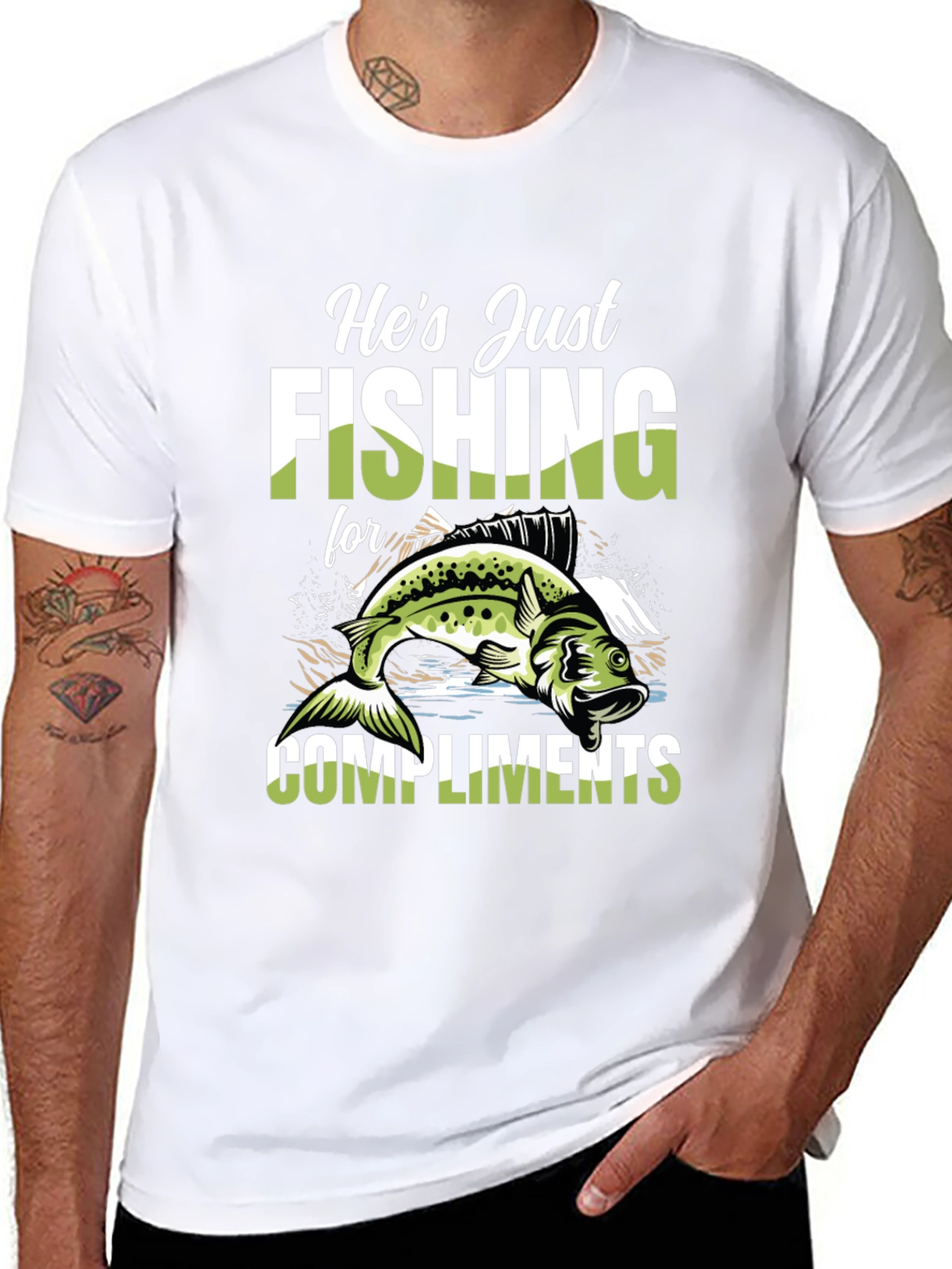 Fishing for Compliments Graphic Tee