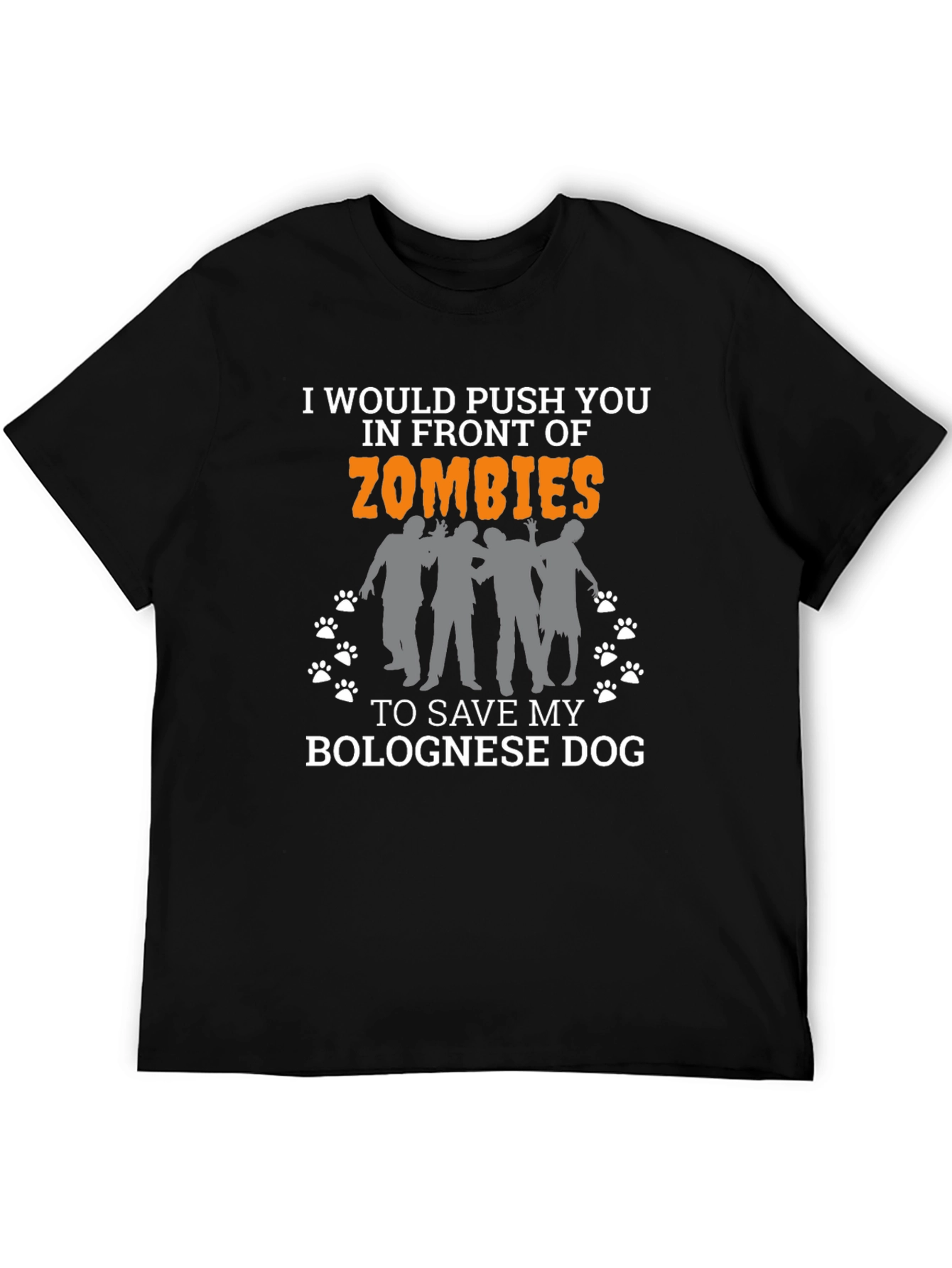 Save My Bolognese Dog T-Shirt – Funny Zombie Dog Lover Tee