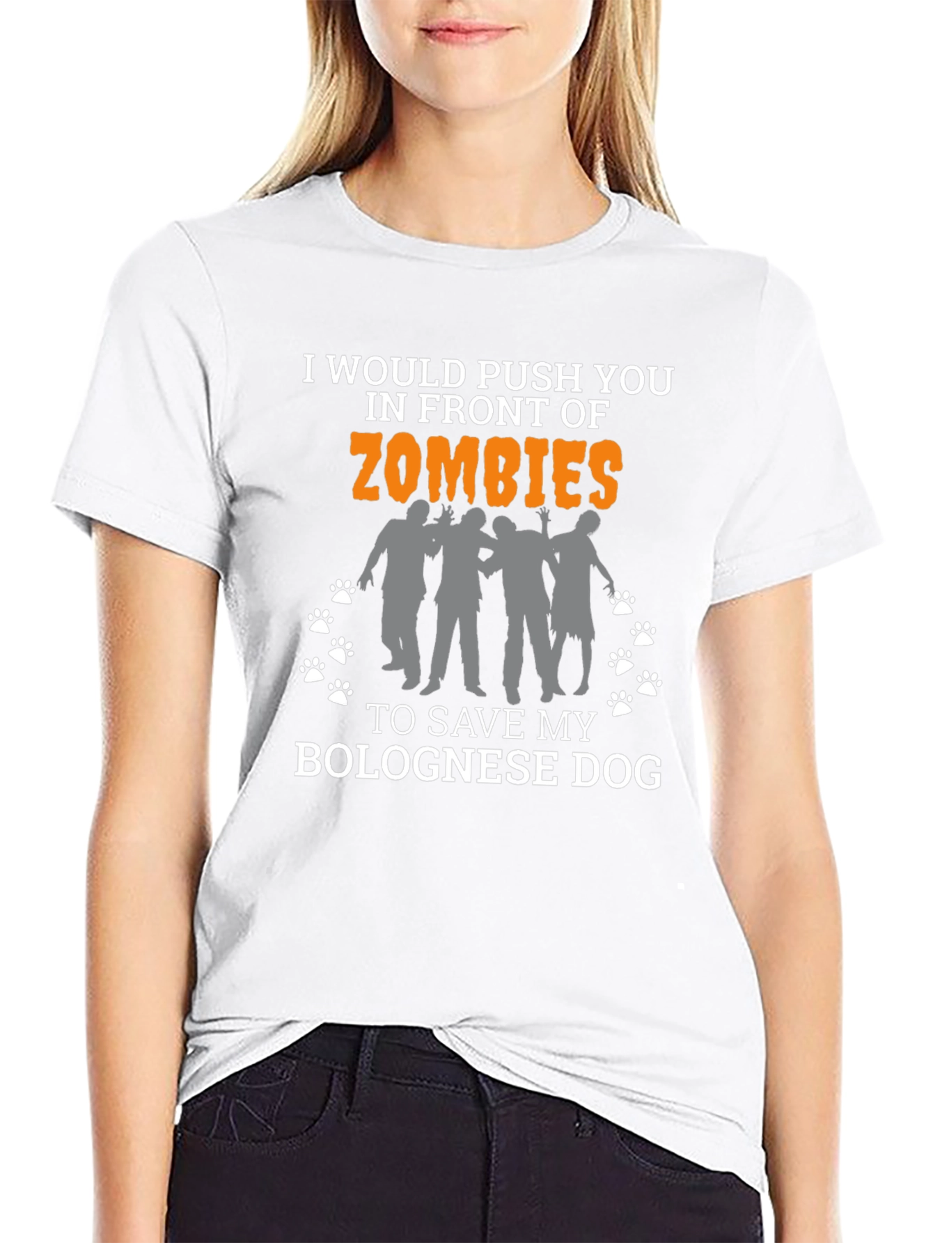 Save My Bolognese Dog T-Shirt – Funny Zombie Dog Lover Tee
