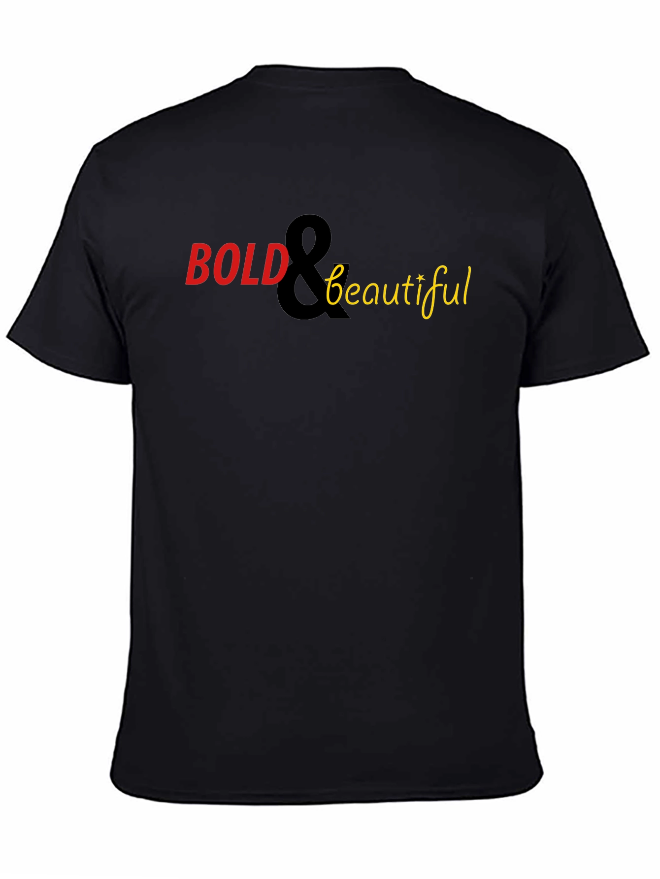 Bold & Beautiful Graphic Tee - Stylish Black T-Shirt