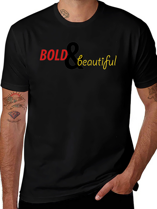 Bold & Beautiful Graphic Tee - Stylish Black T-Shirt