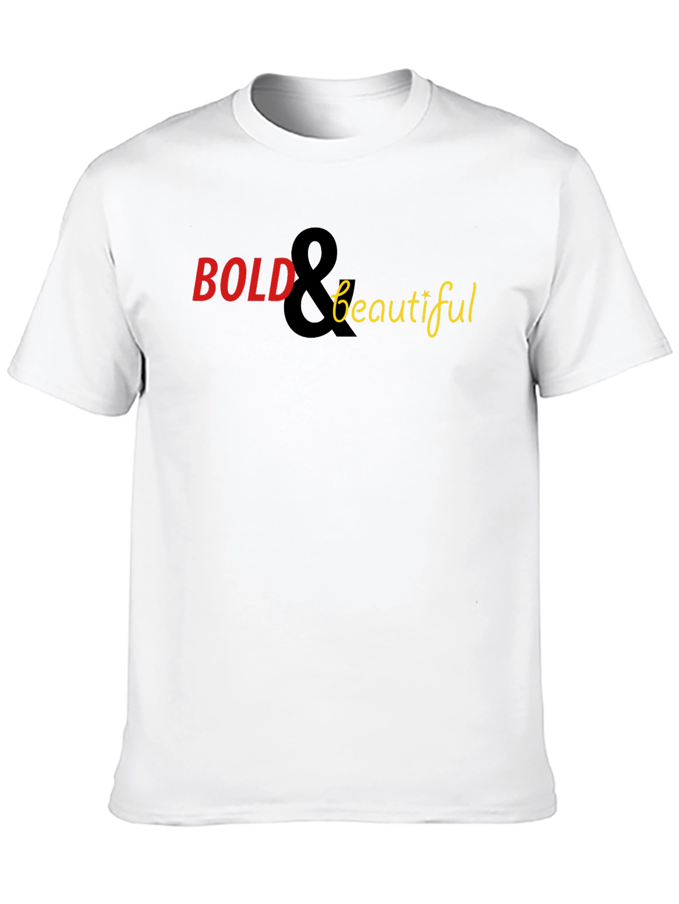 Bold & Beautiful Graphic Tee - Stylish Black T-Shirt
