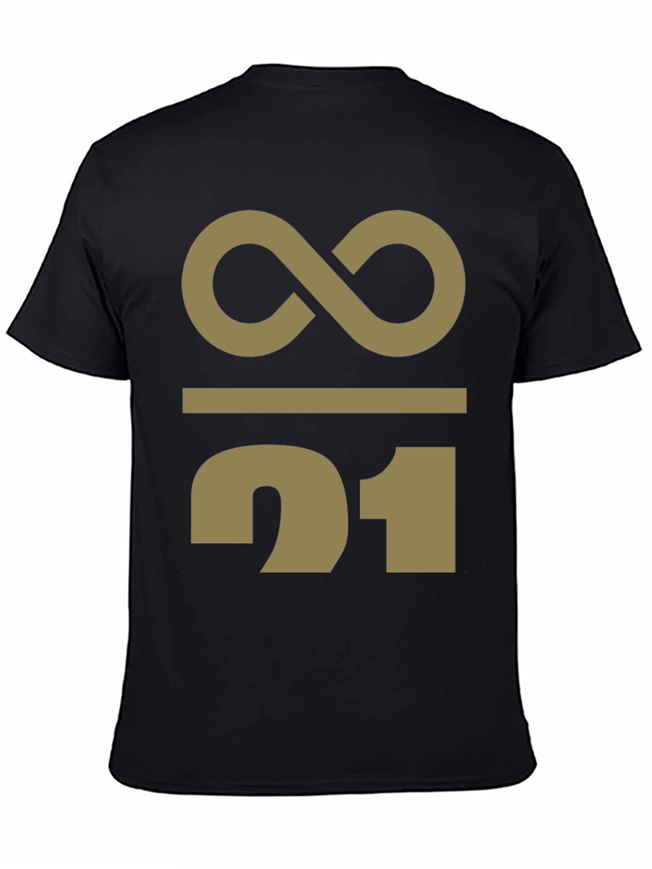 Abstract Infinity 21 Graphic Print T-Shirt