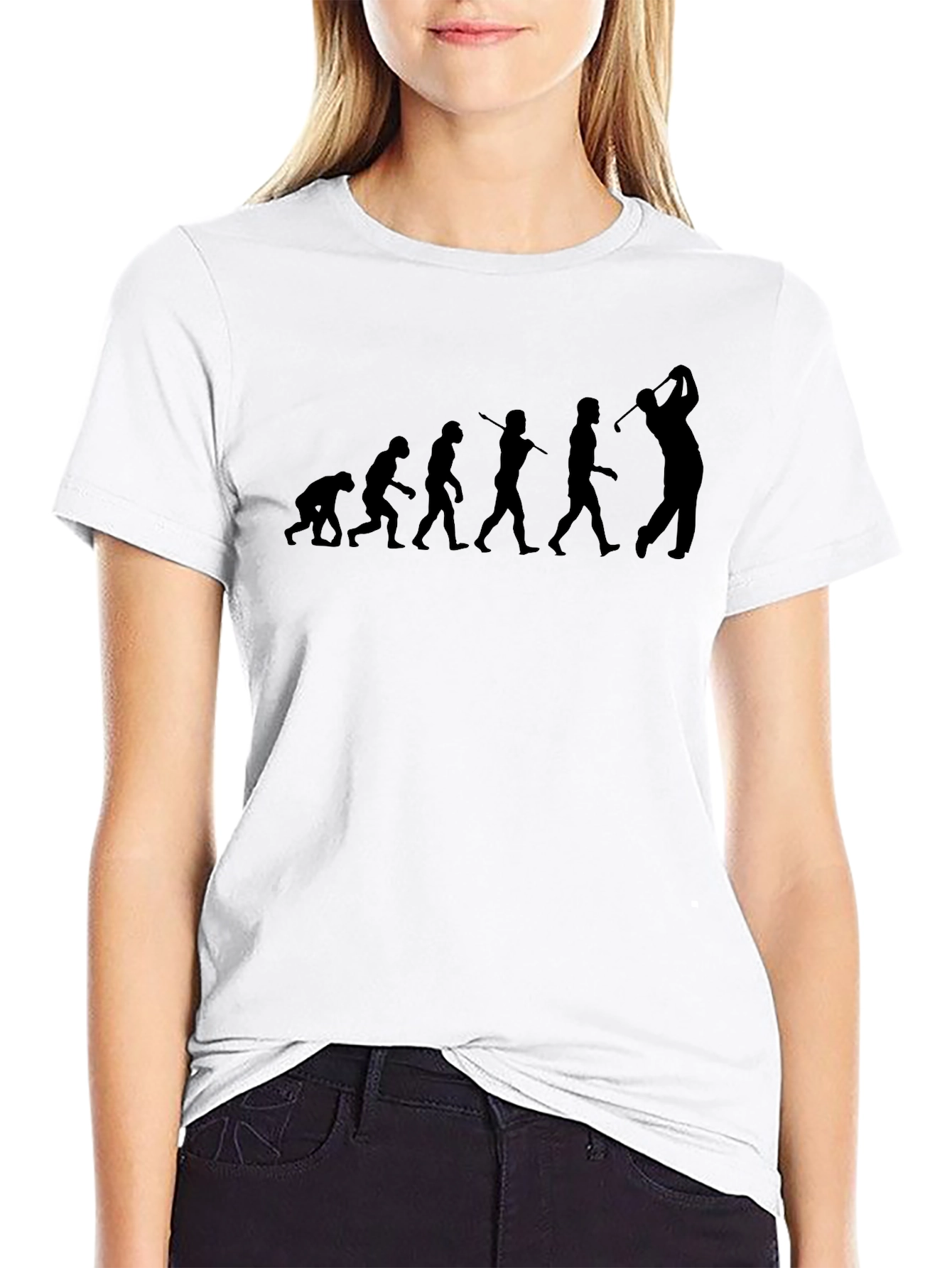Evolution of Golf Black T-Shirt