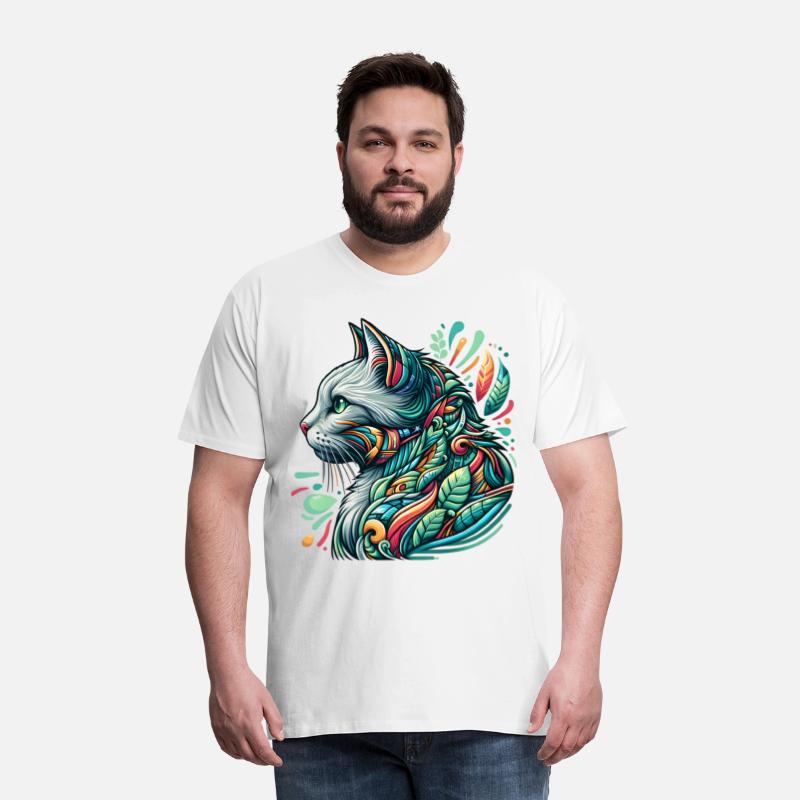 "Enigmatic Feline: White Cat with Green Eyes"