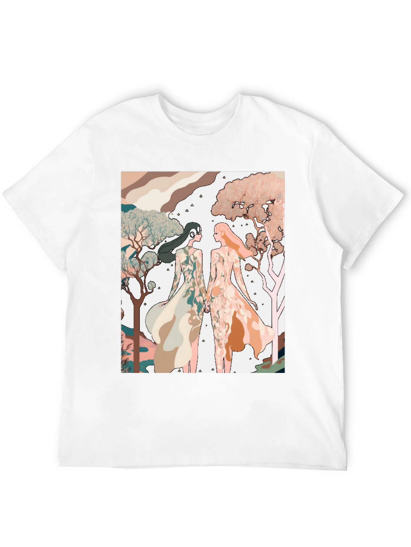 Abstract Womens Print T-Shirt