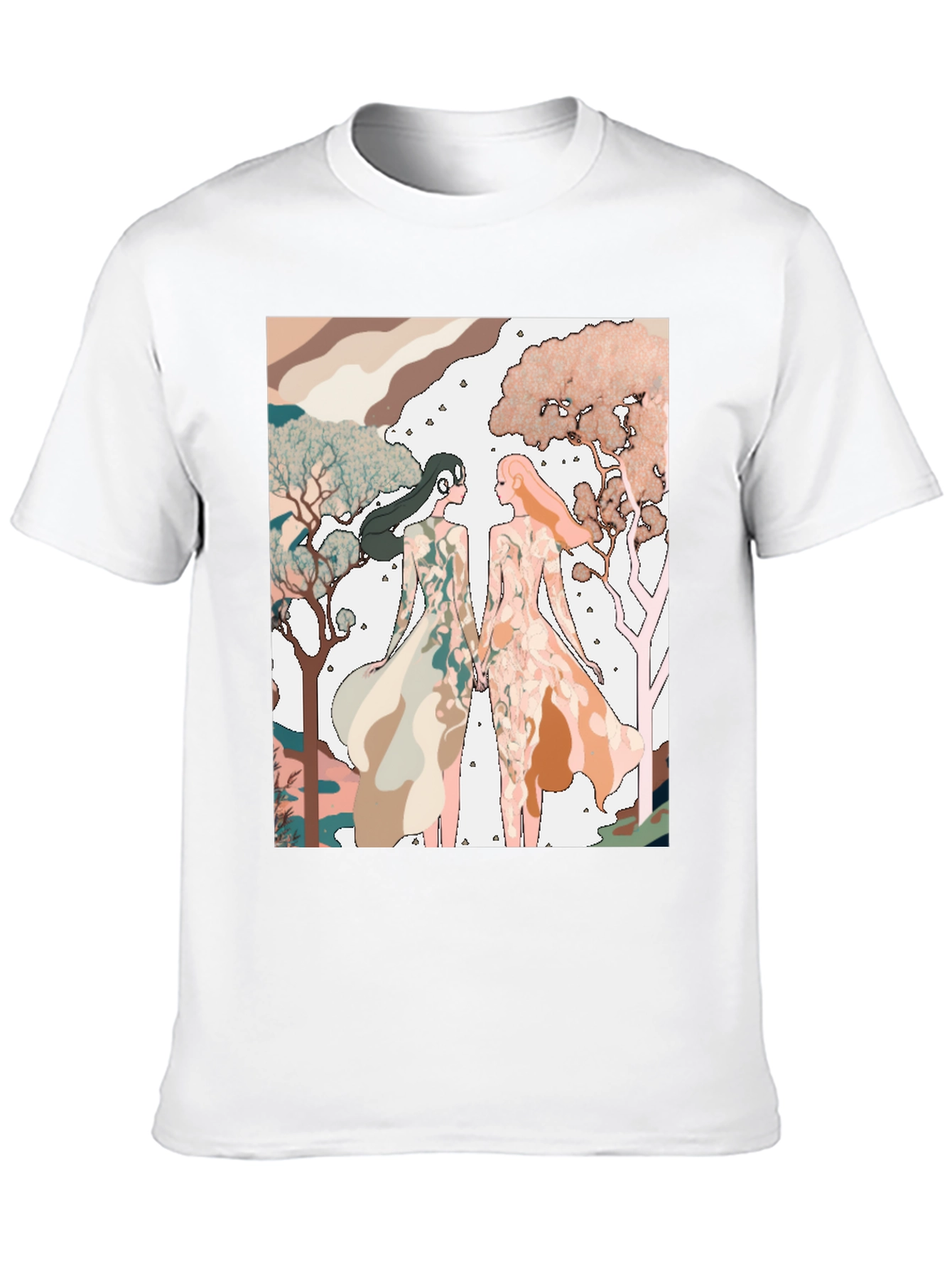 Abstract Womens Print T-Shirt