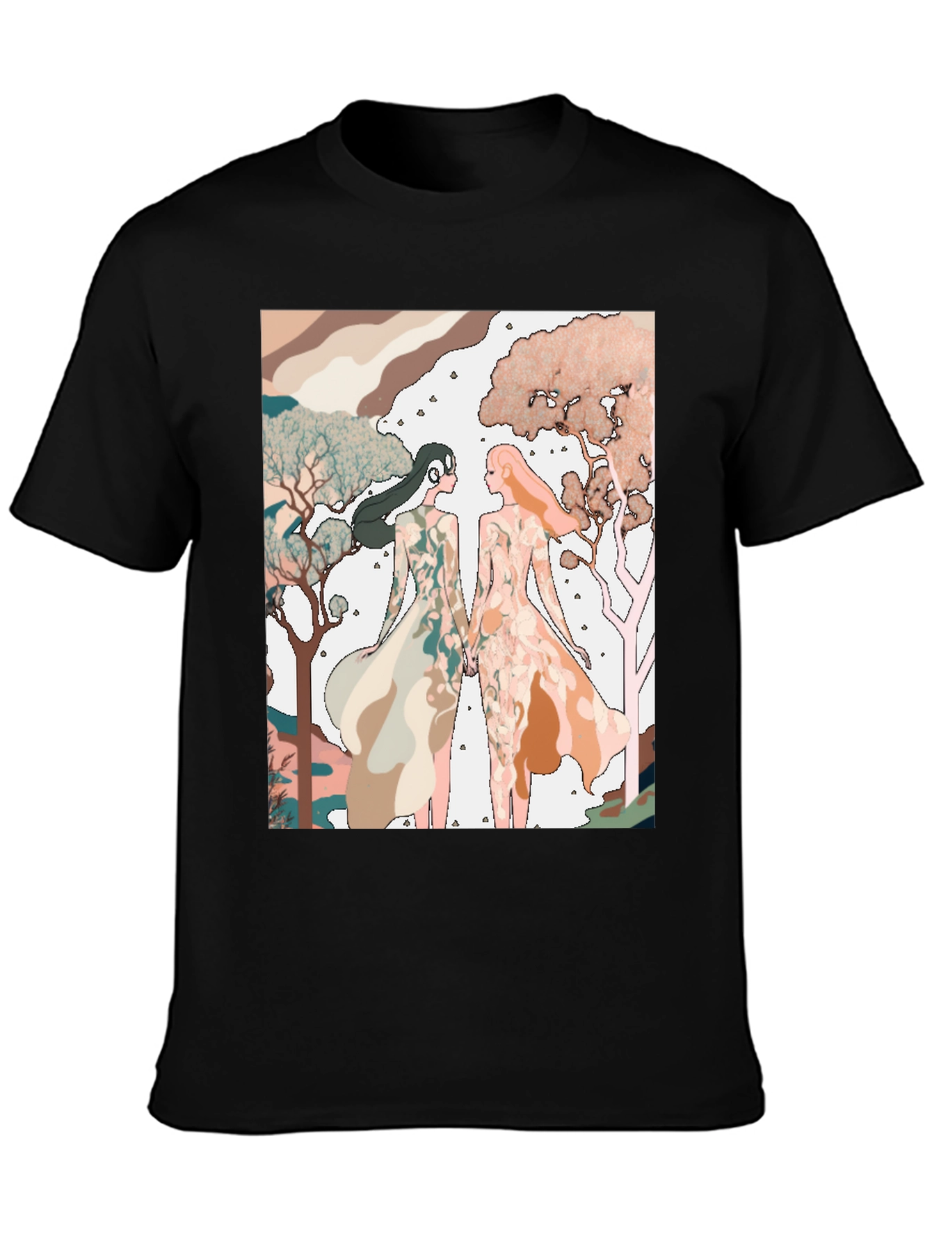 Abstract Womens Print T-Shirt
