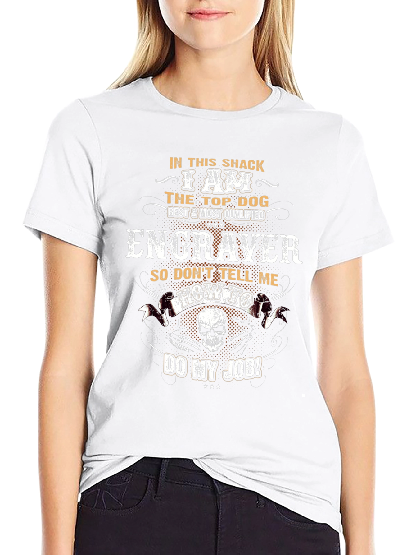 Top Dog Engraver T-Shirt – Funny Work Graphic Tee