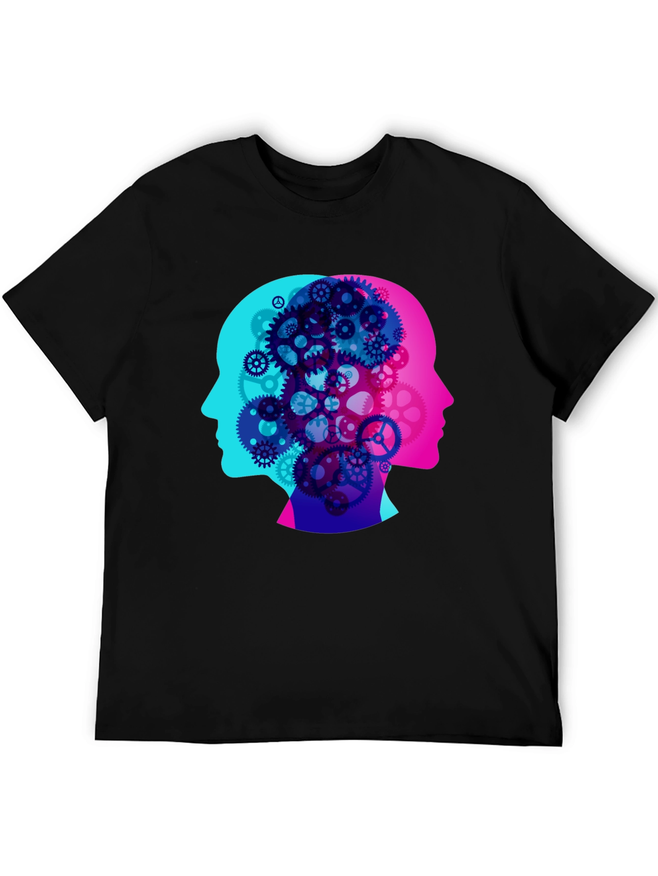 Cog Brain T-Shirt - Mind Gears Design
