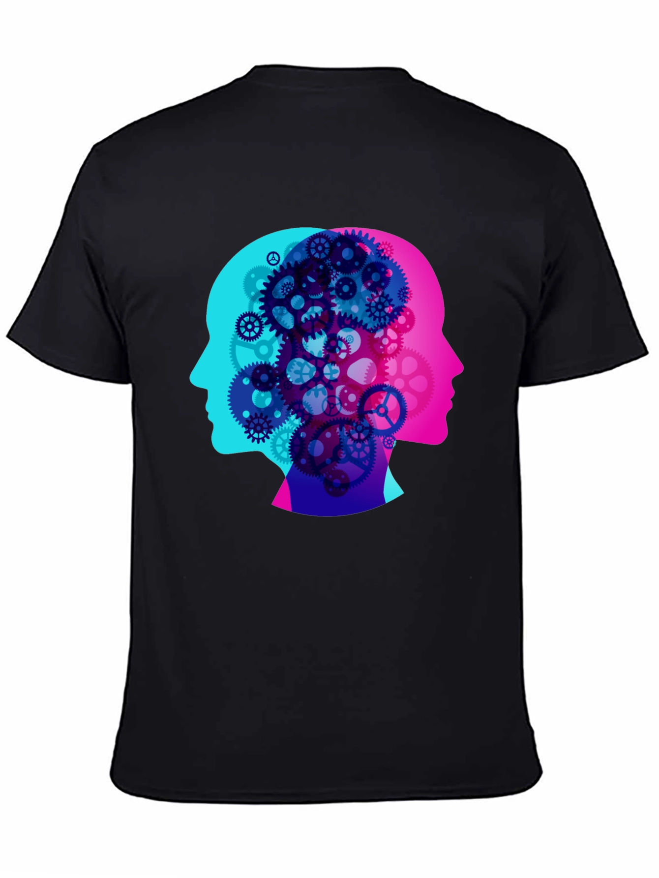 Cog Brain T-Shirt - Mind Gears Design