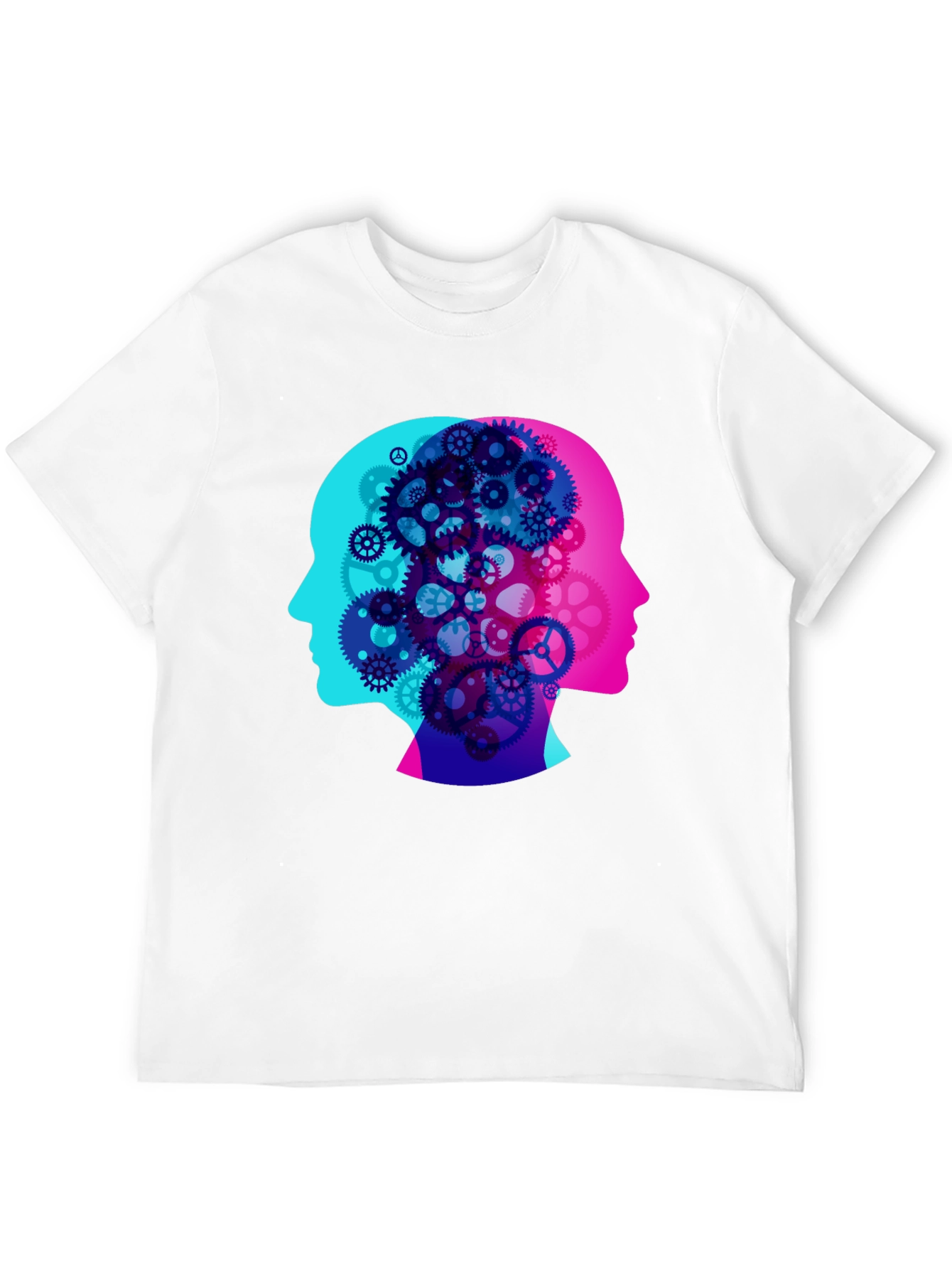 Cog Brain T-Shirt - Mind Gears Design