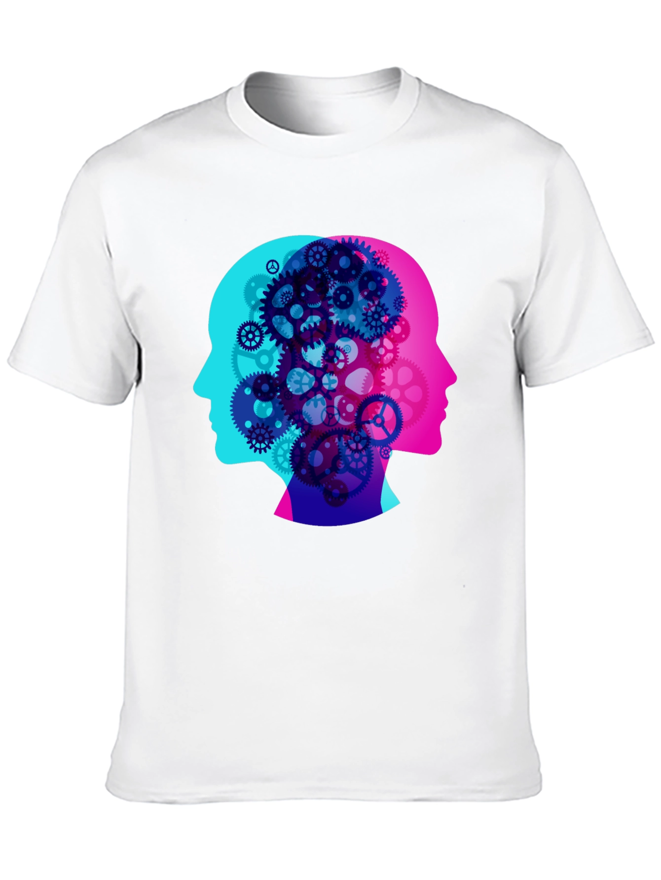 Cog Brain T-Shirt - Mind Gears Design