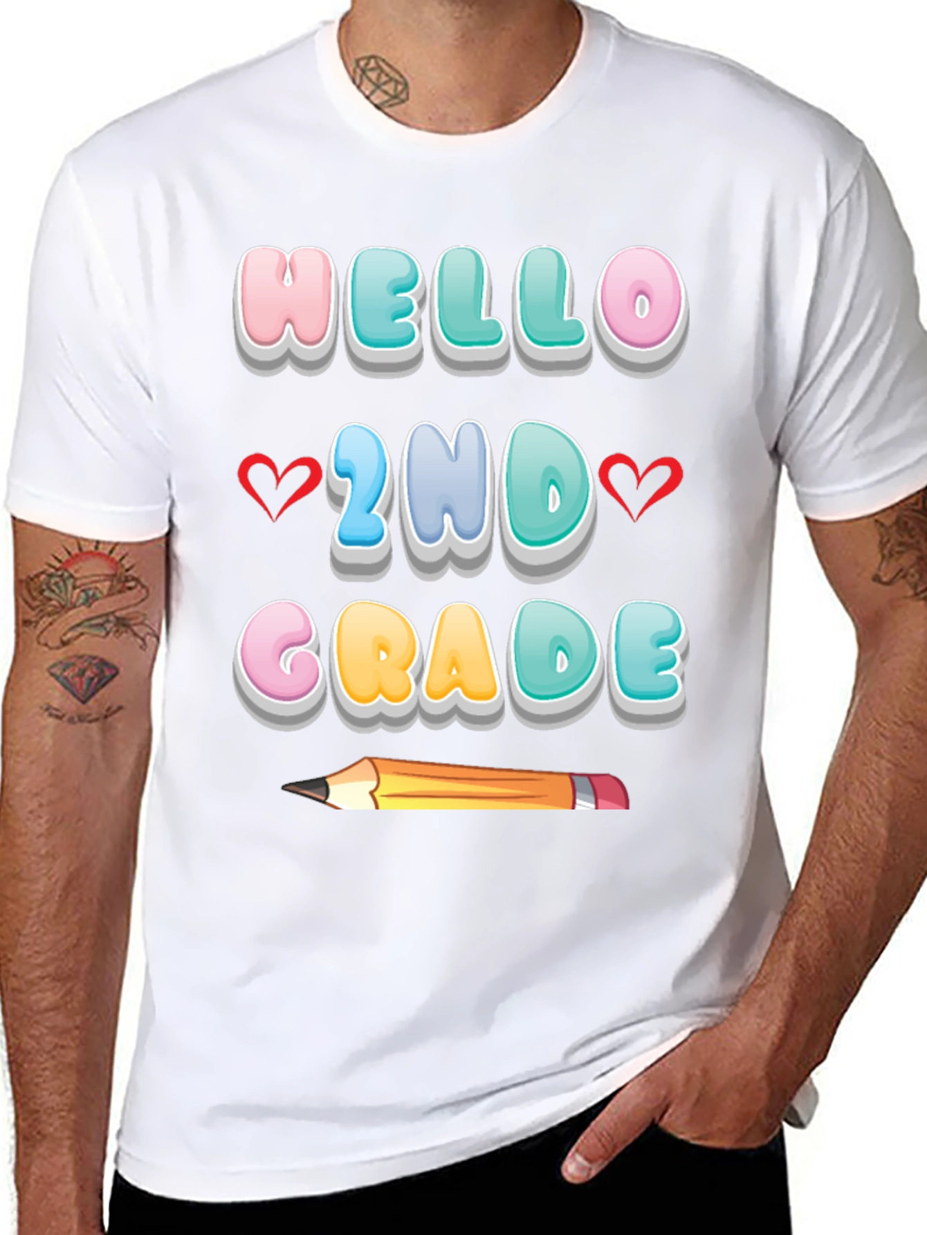Hello 2nd Grade T-Shirt - Back to School Tee