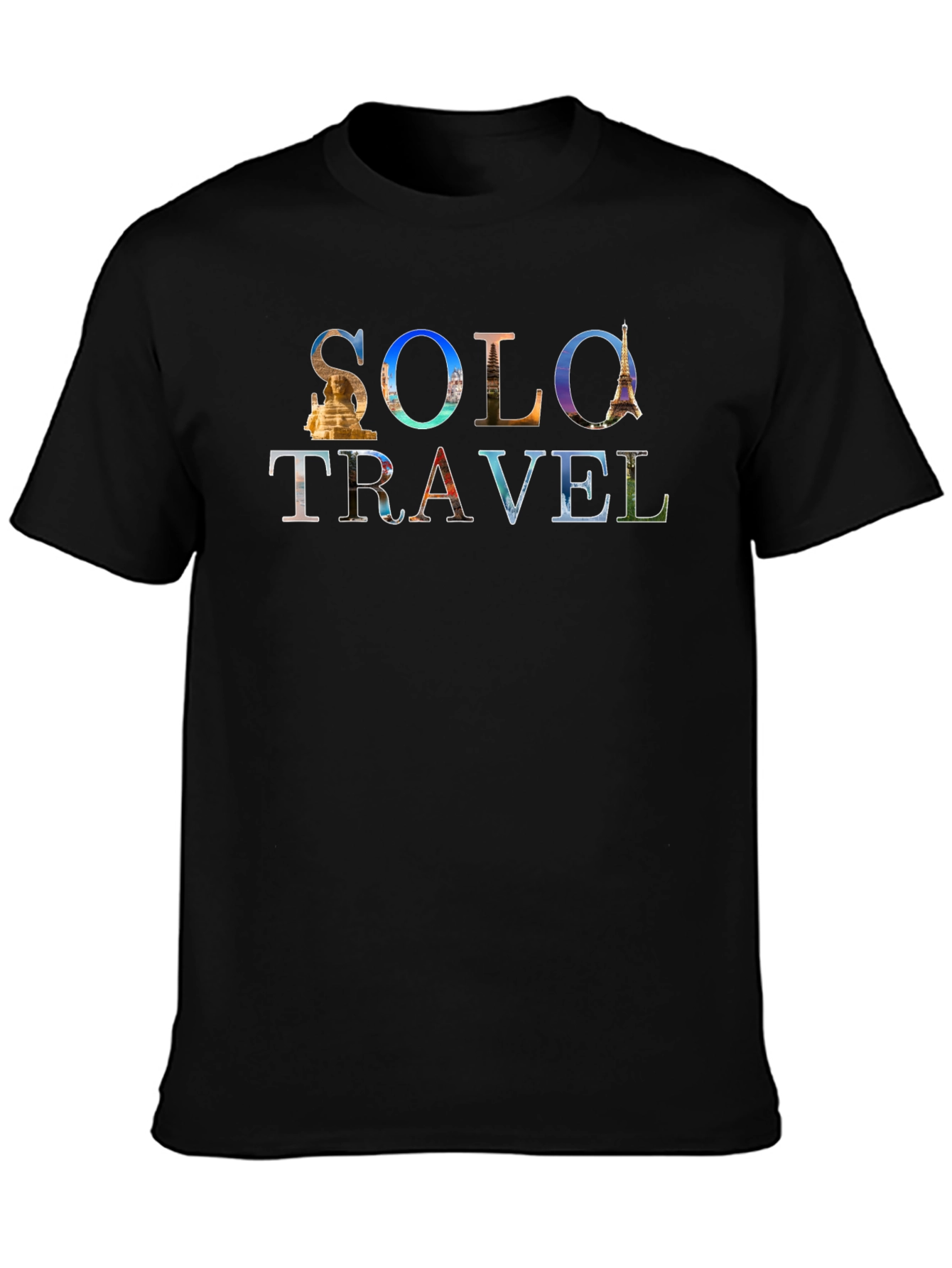 Solo Travel Graphic Tee - Adventure Awaits