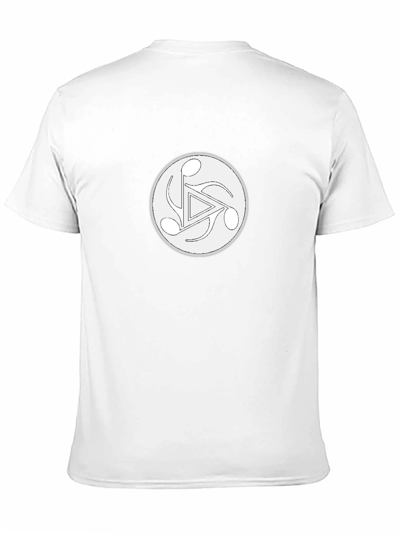 Musical Note Triangle Black T-Shirt