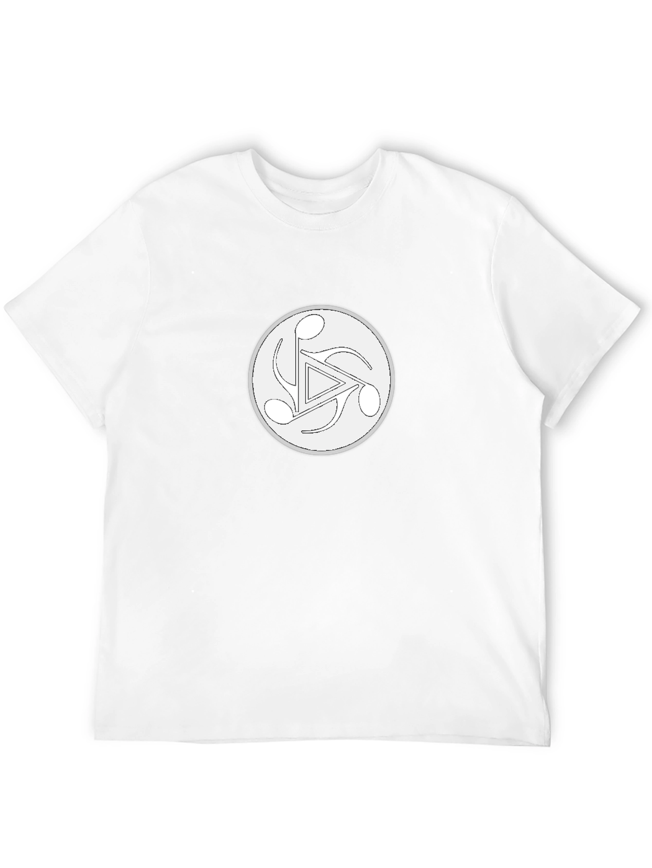 Musical Note Triangle Black T-Shirt