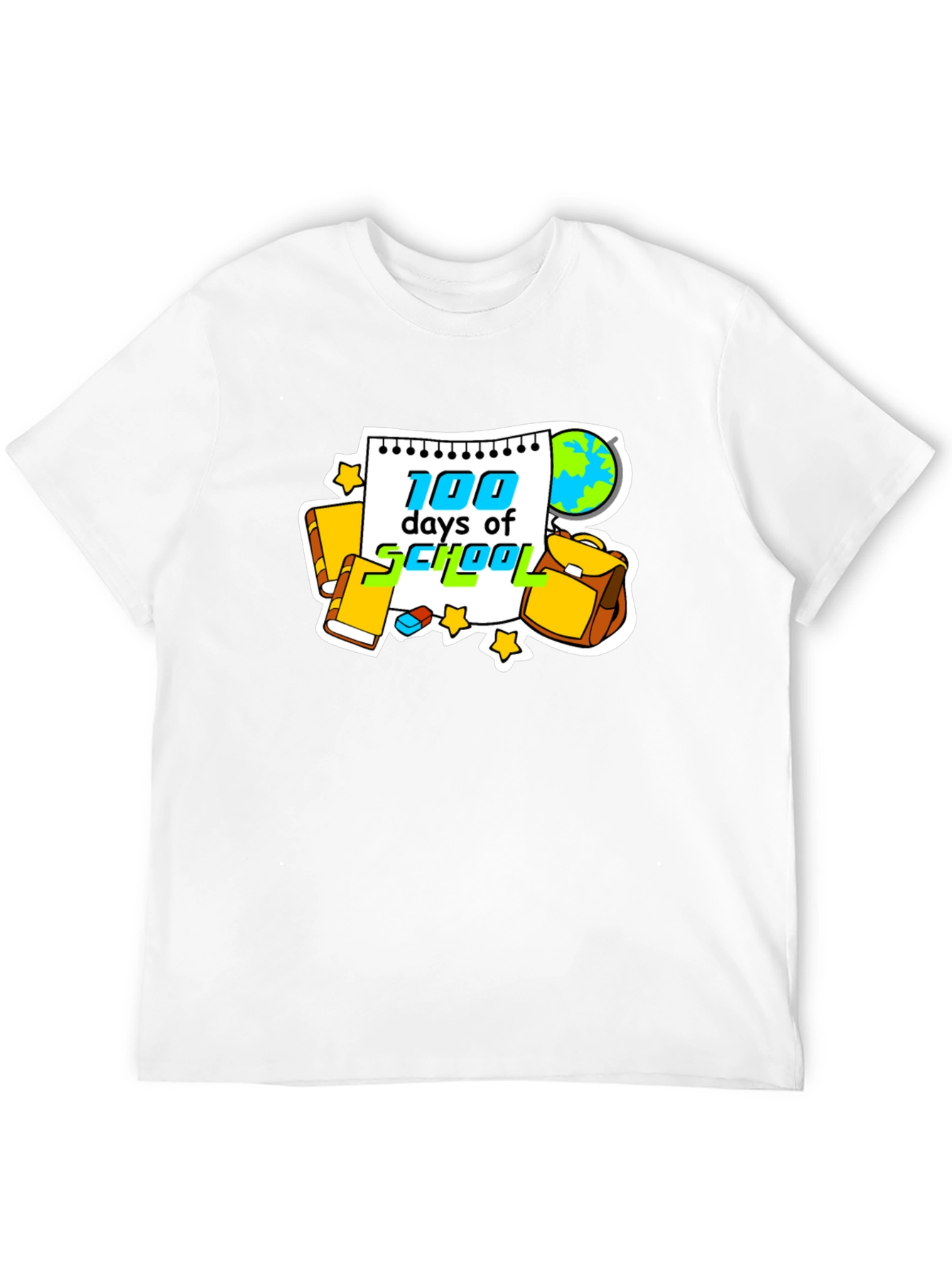 100 Days of School Black Graphic Tee