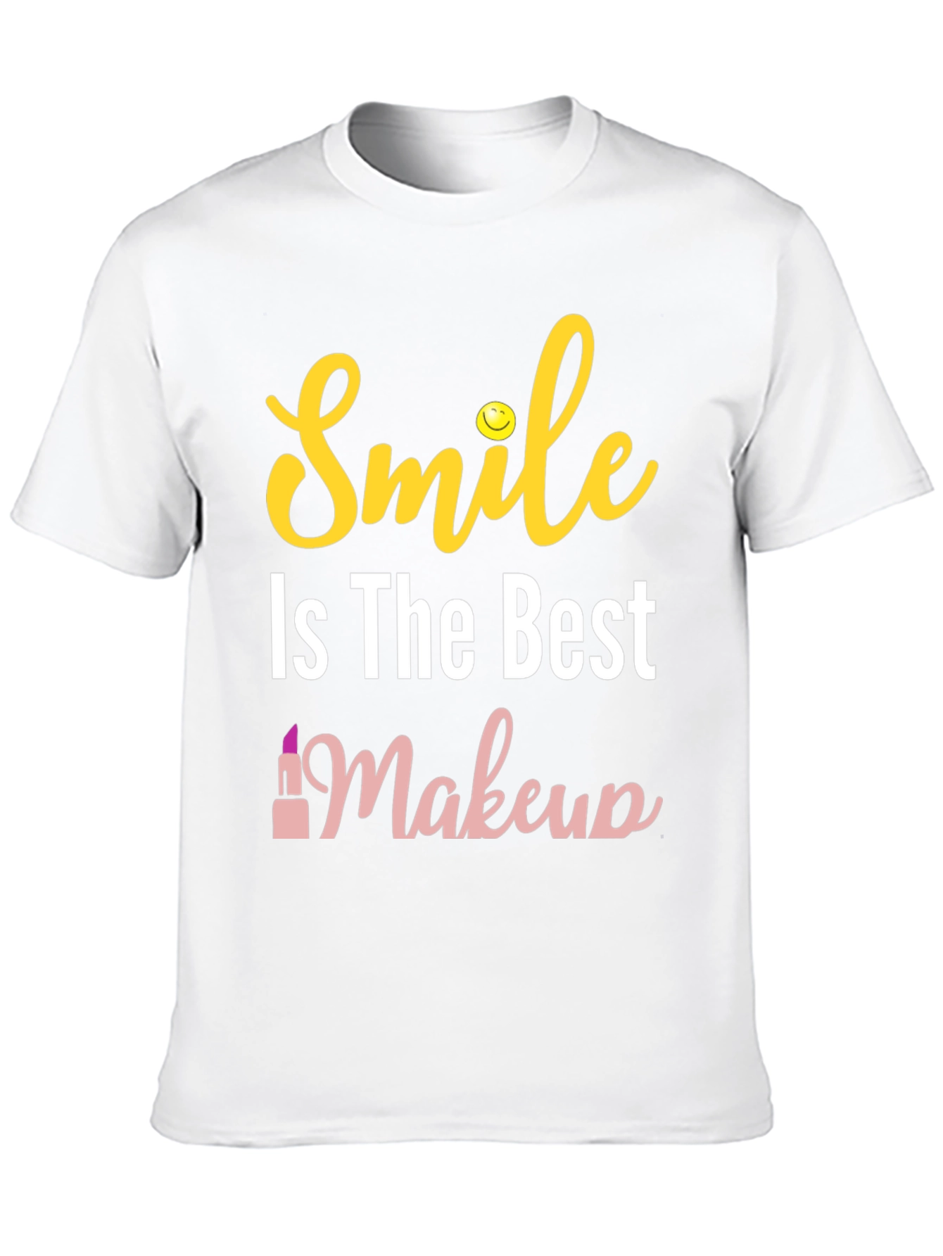 Smile is The Best Makeup Black T-Shirt
