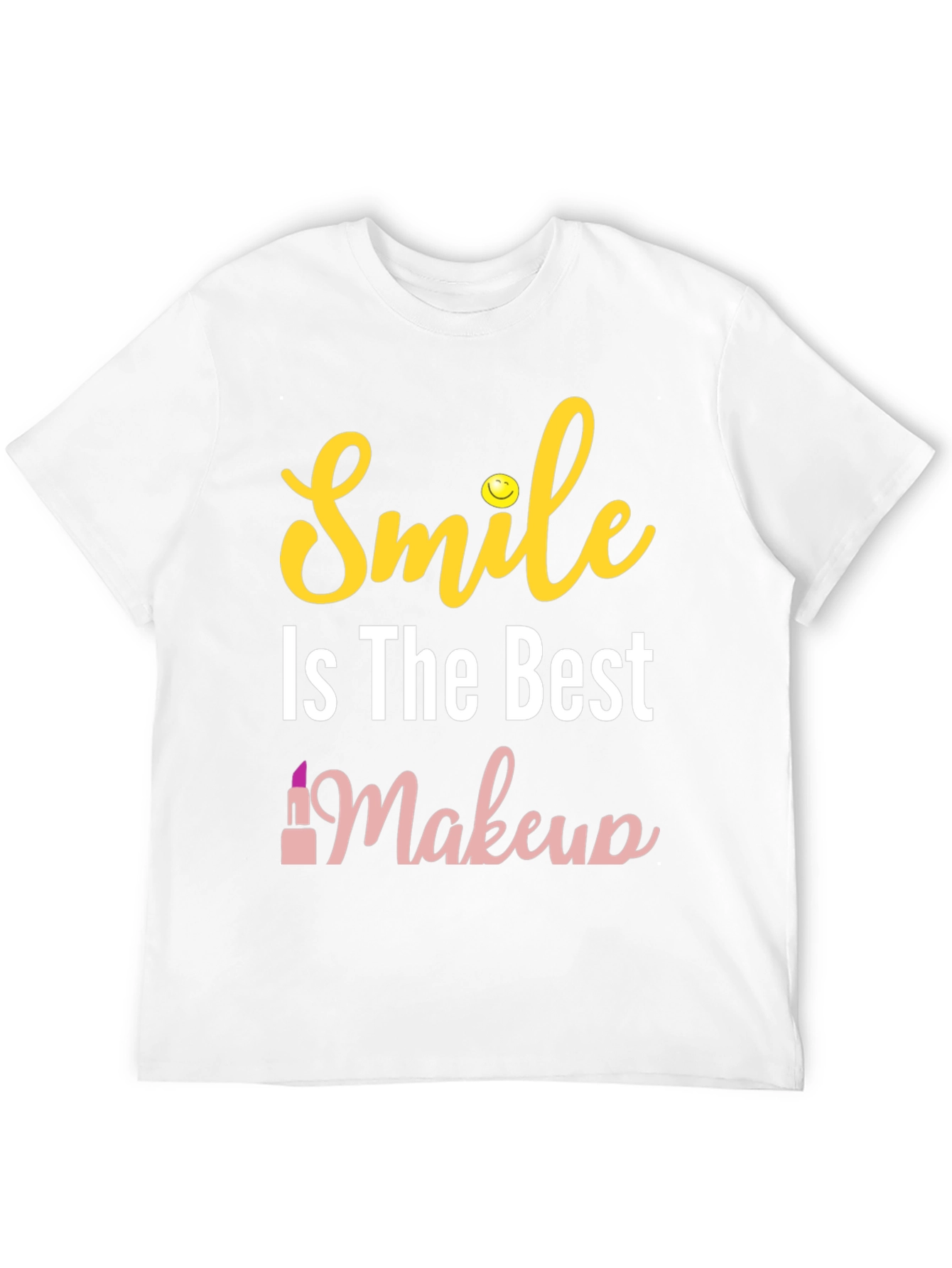 Smile is The Best Makeup Black T-Shirt