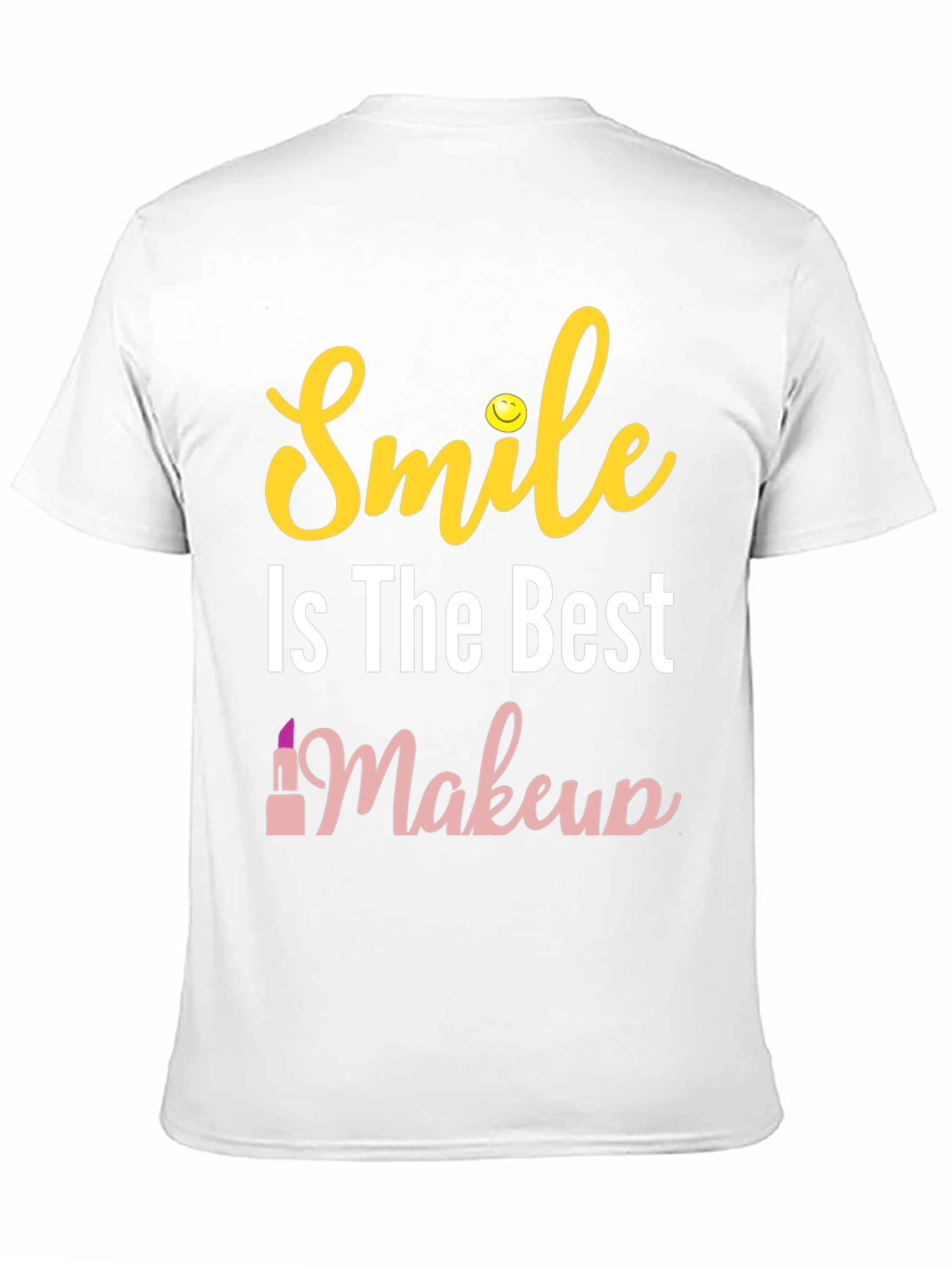 Smile is The Best Makeup Black T-Shirt