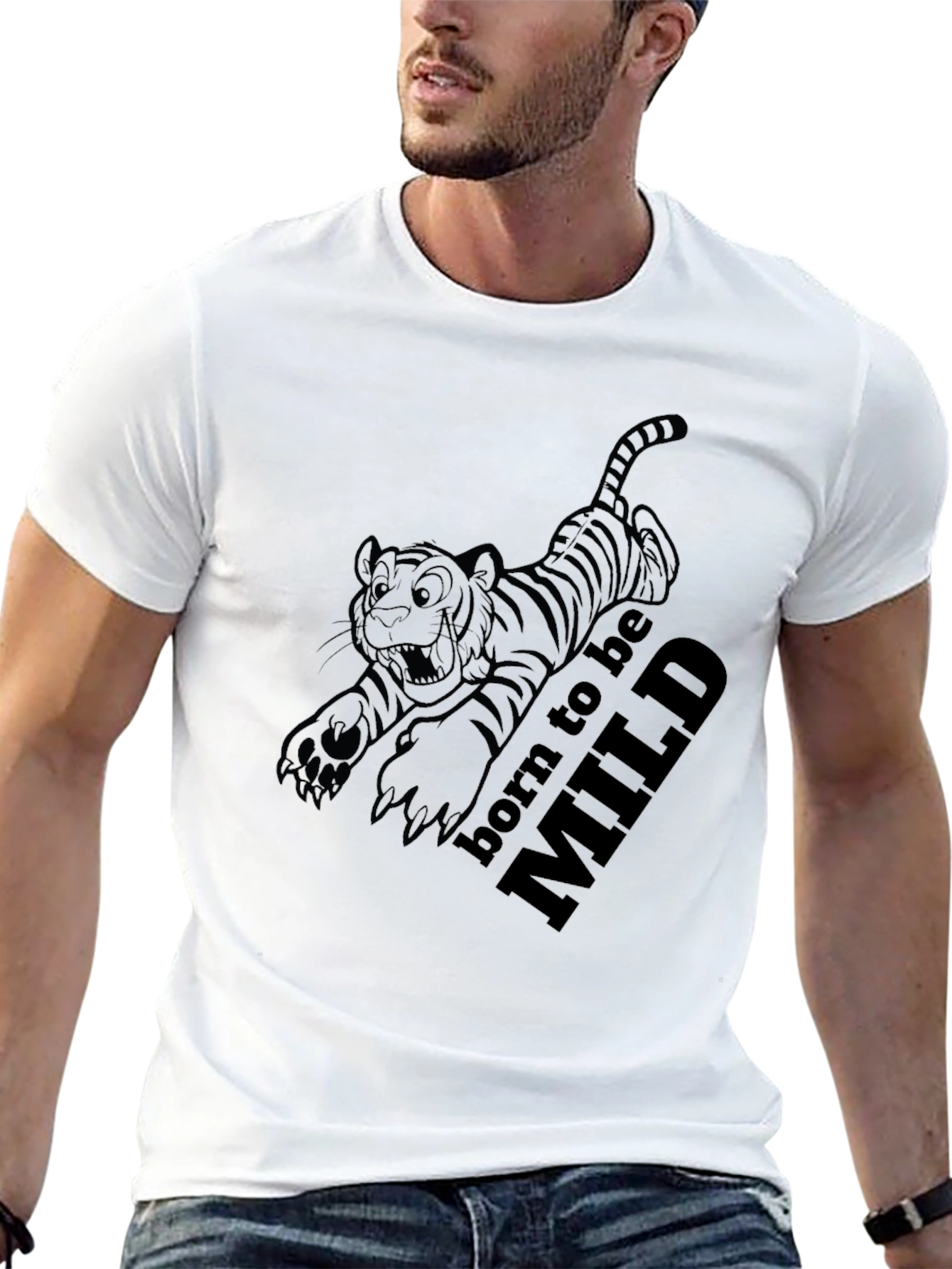 Born To Be Mild Tiger Graphic Tee