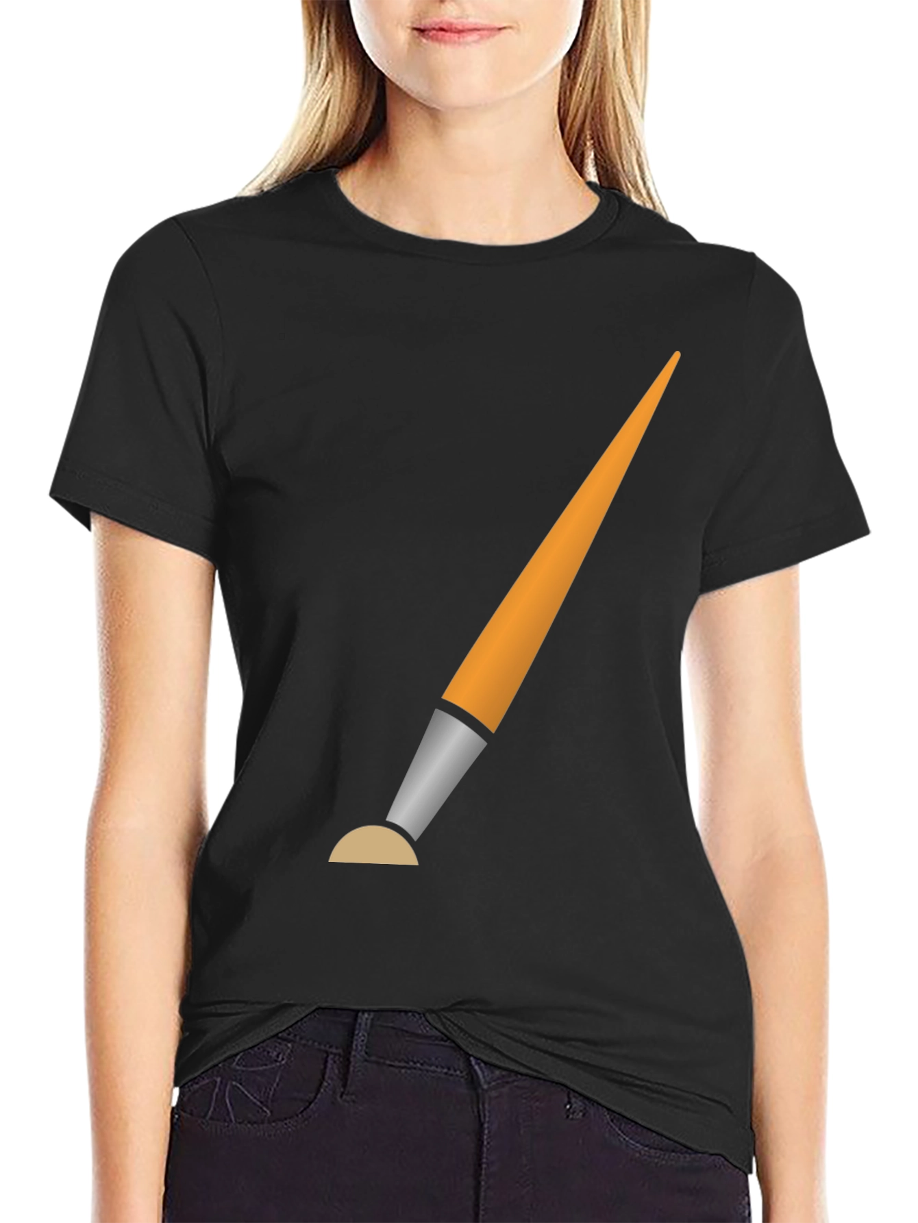 Paint Brush Graphic Tee - Artistic Expression