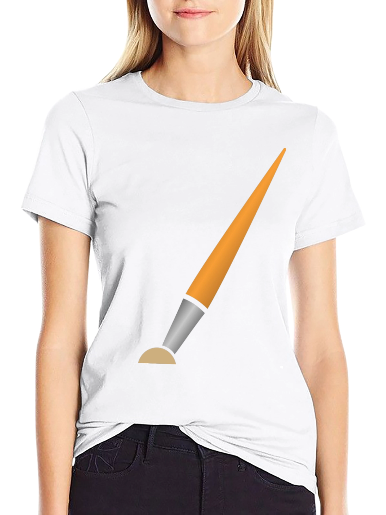 Paint Brush Graphic Tee - Artistic Expression