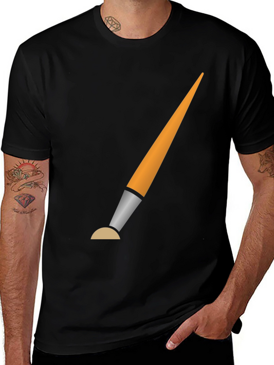 Paint Brush Graphic Tee - Artistic Expression