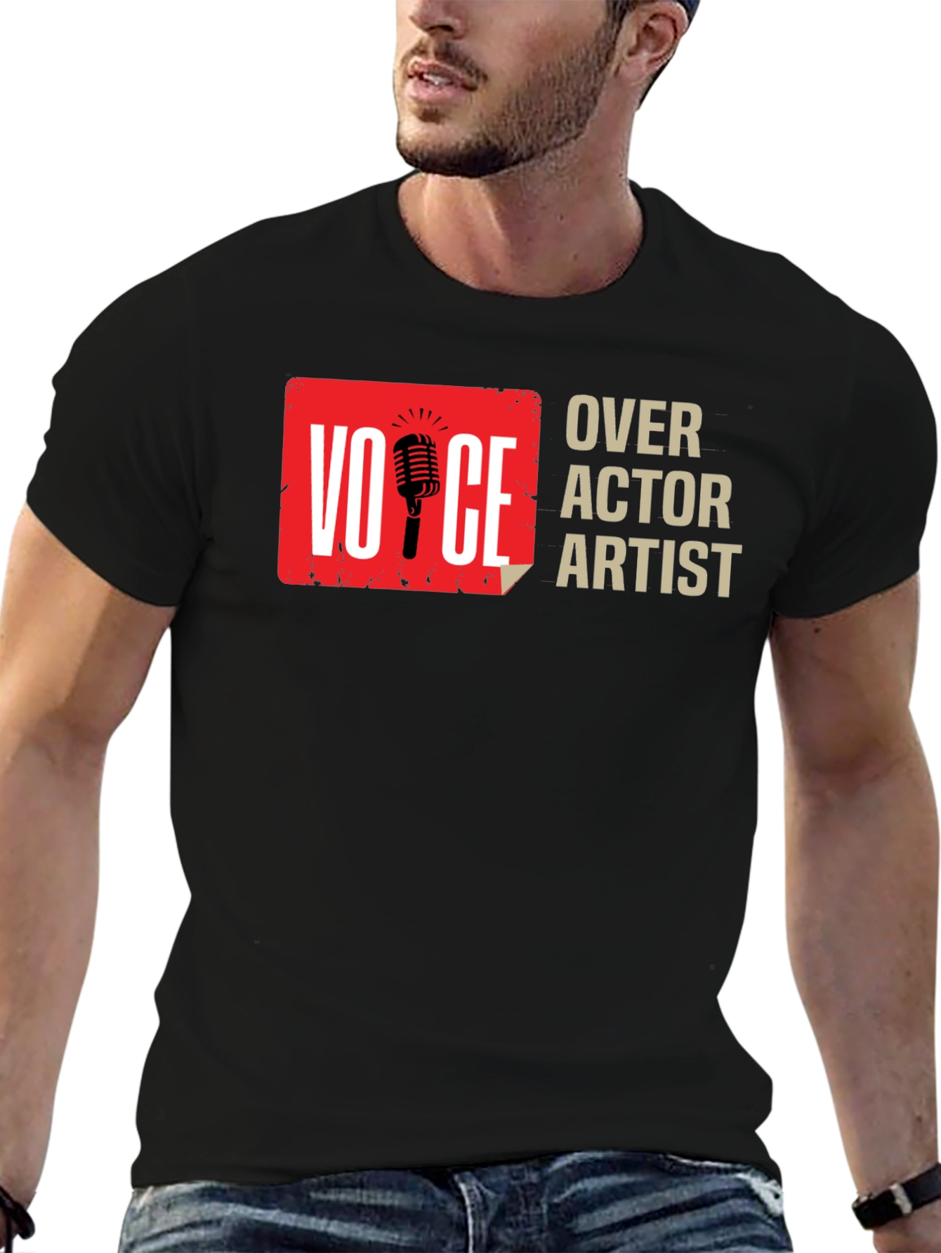 Voice Actor Artist Black Graphic Tee