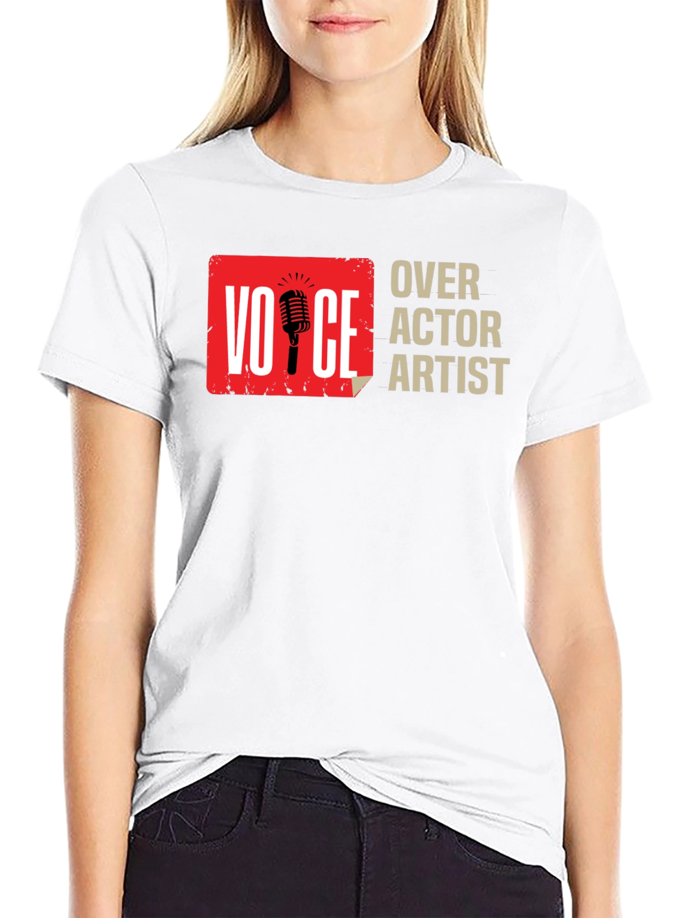 Voice Actor Artist Black Graphic Tee