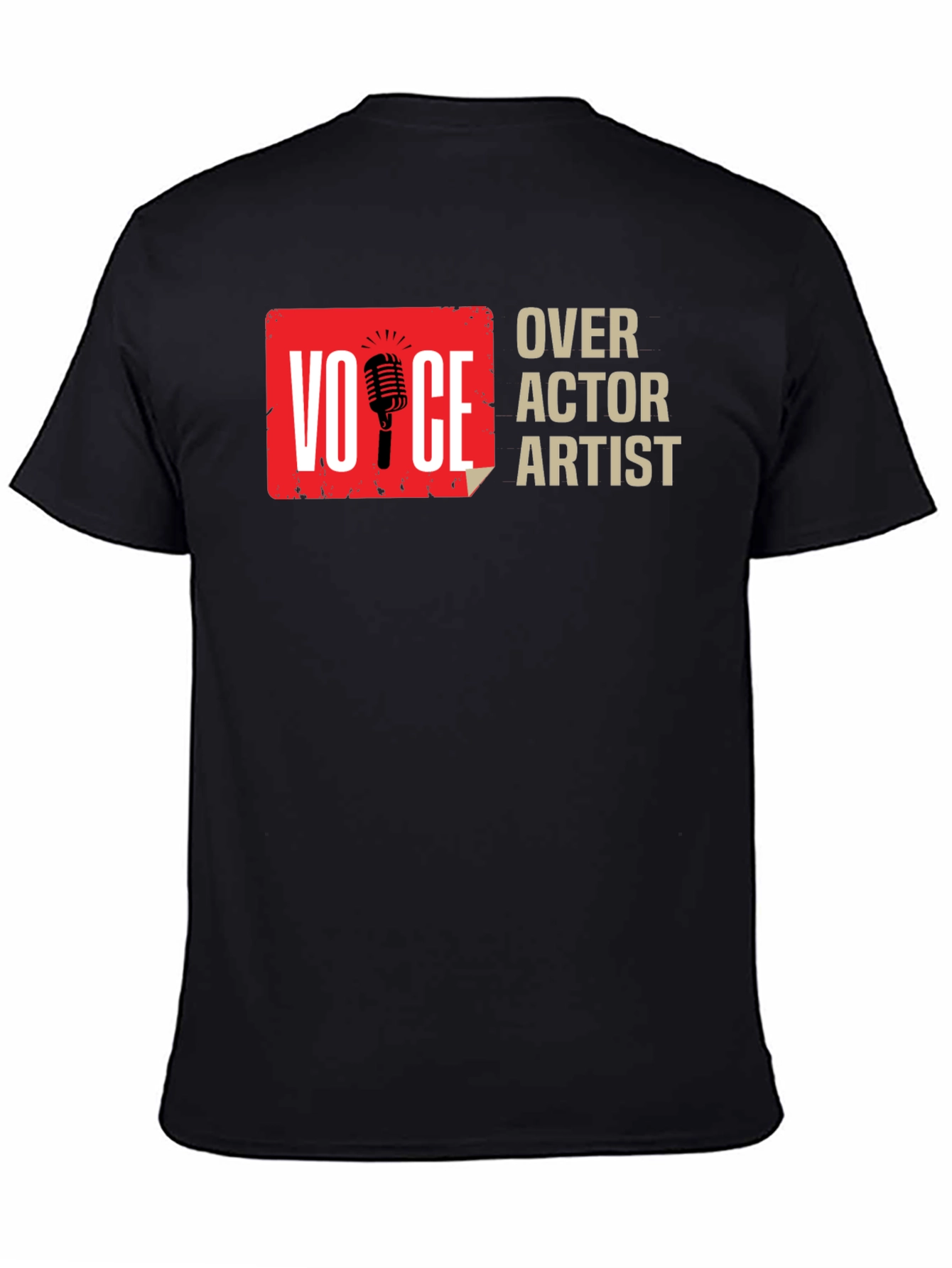 Voice Actor Artist Black Graphic Tee