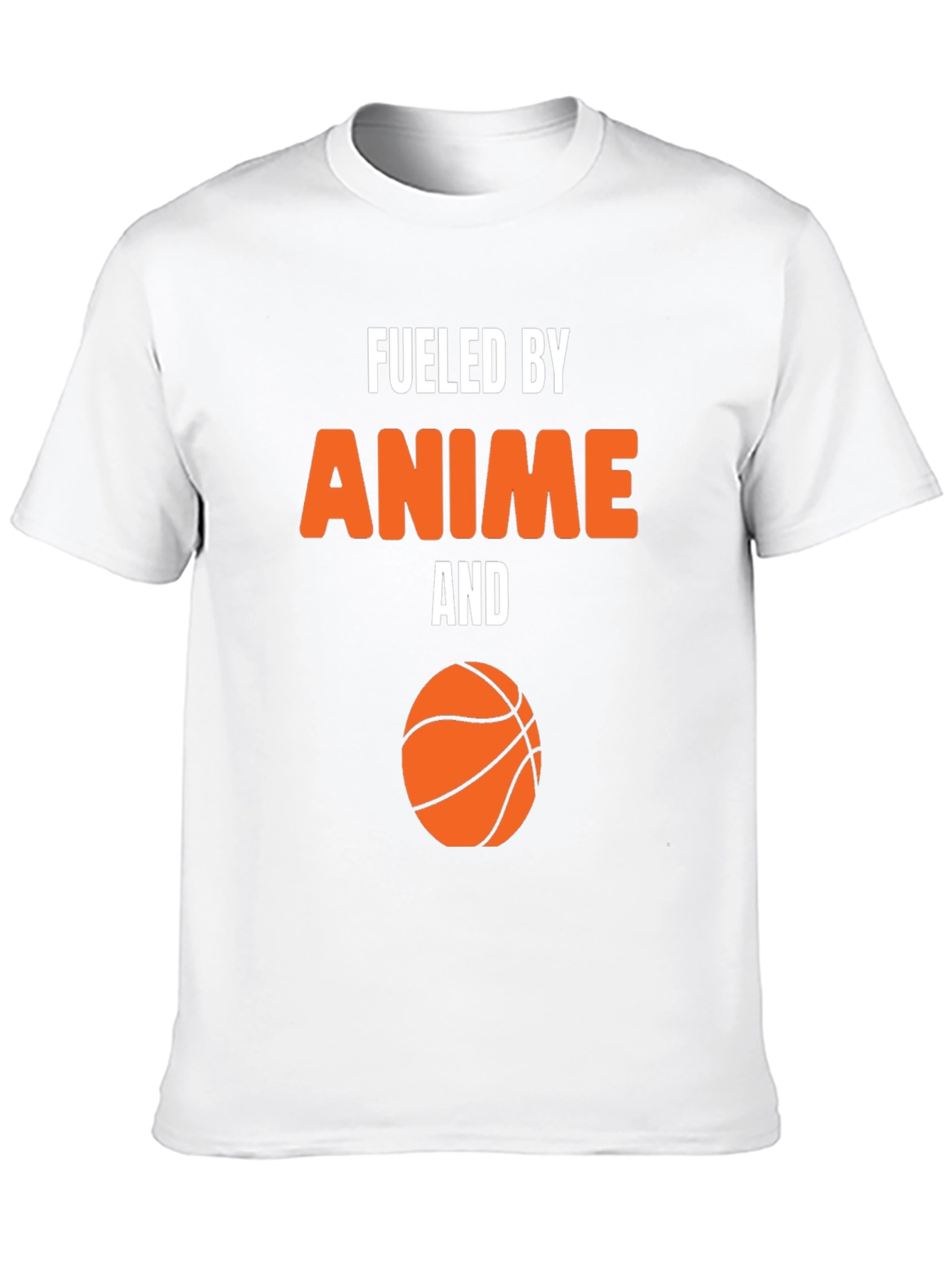 Anime & Basketball Black Graphic Tee