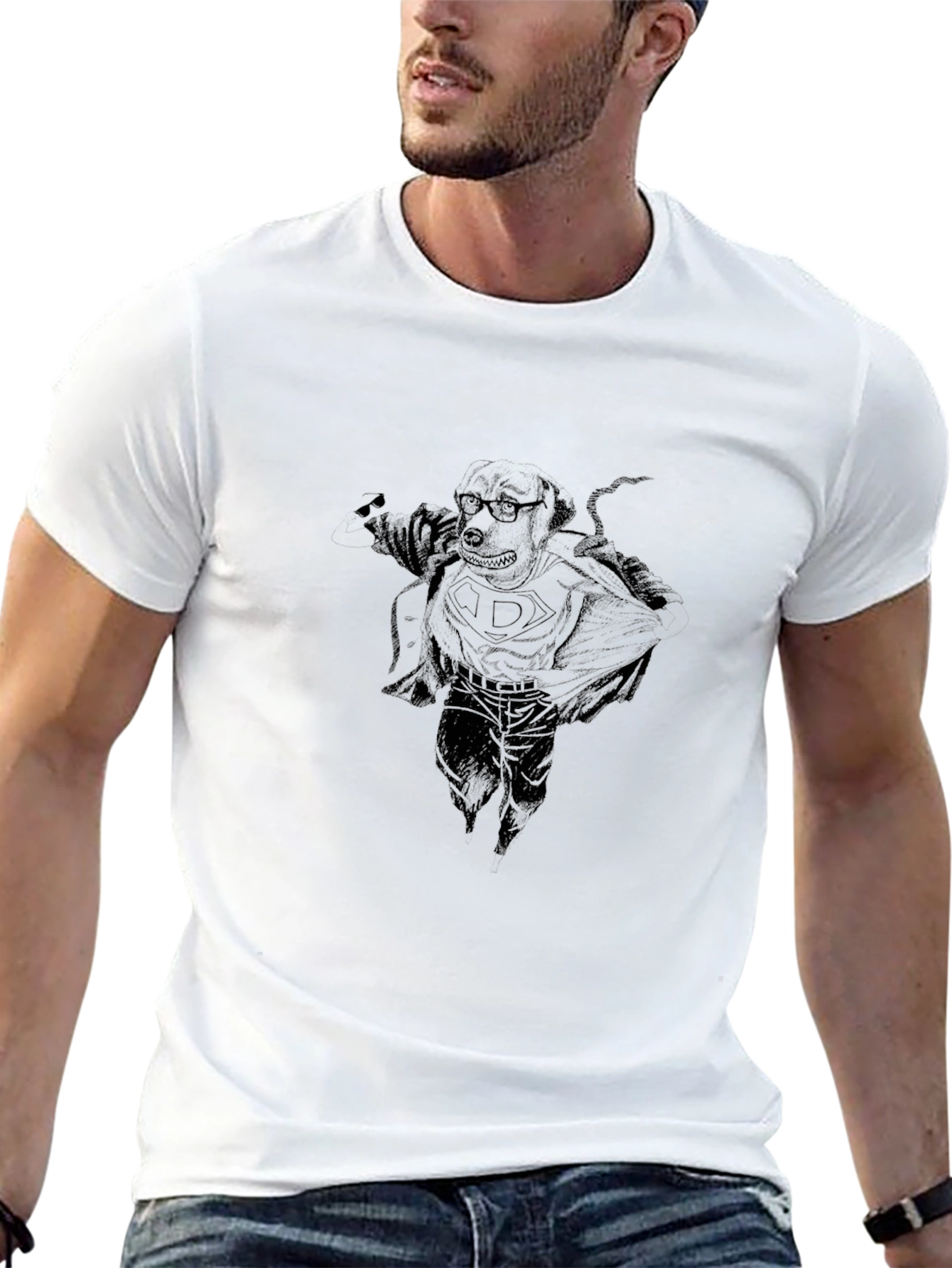 Superhero Dog T-Shirt – Cool Graphic Dog Lover Tee