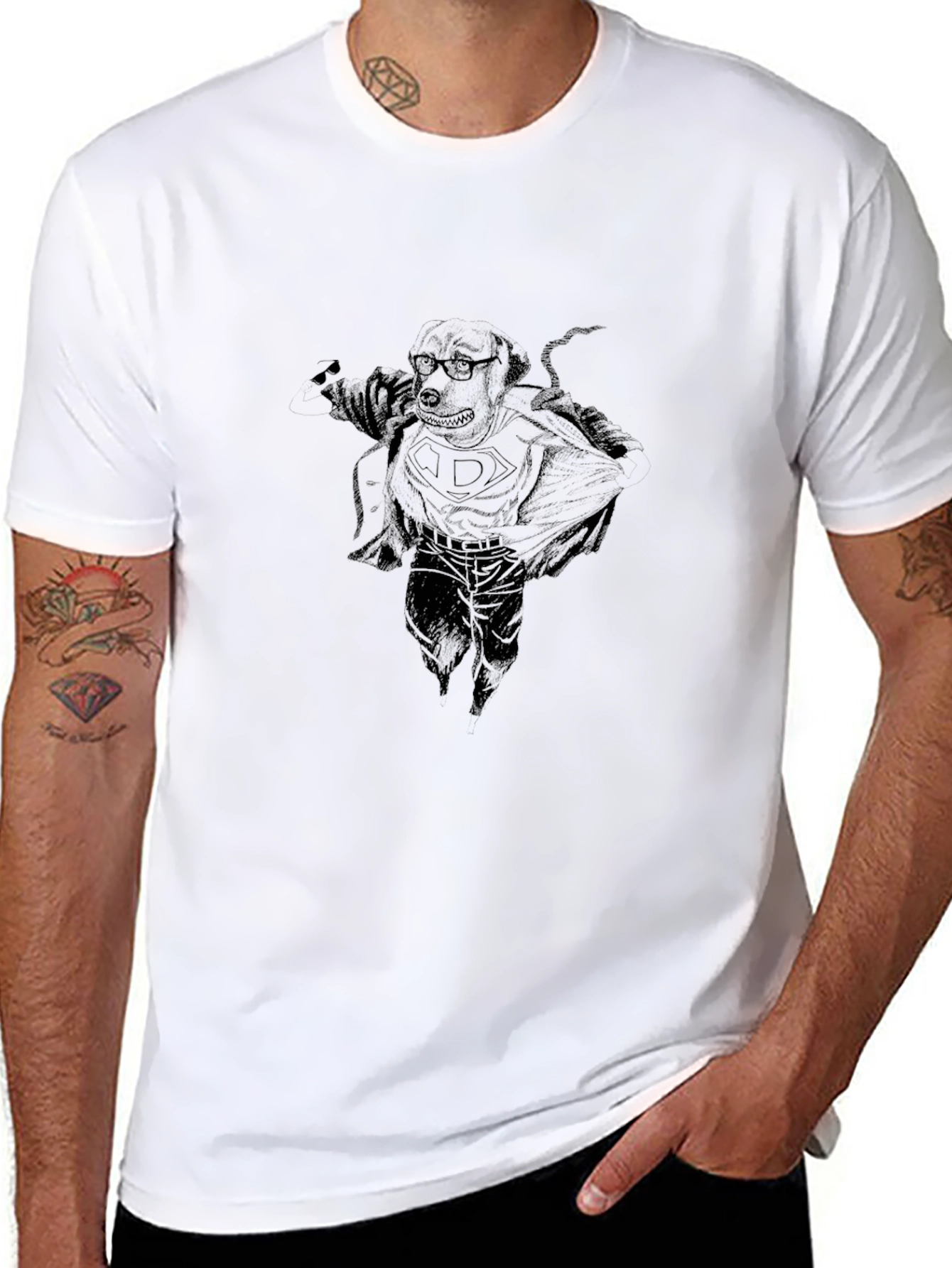 Superhero Dog T-Shirt – Cool Graphic Dog Lover Tee