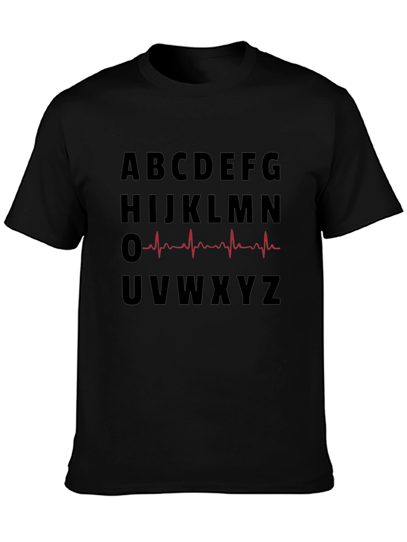 Alphabet Heartbeat Graphic T-Shirt