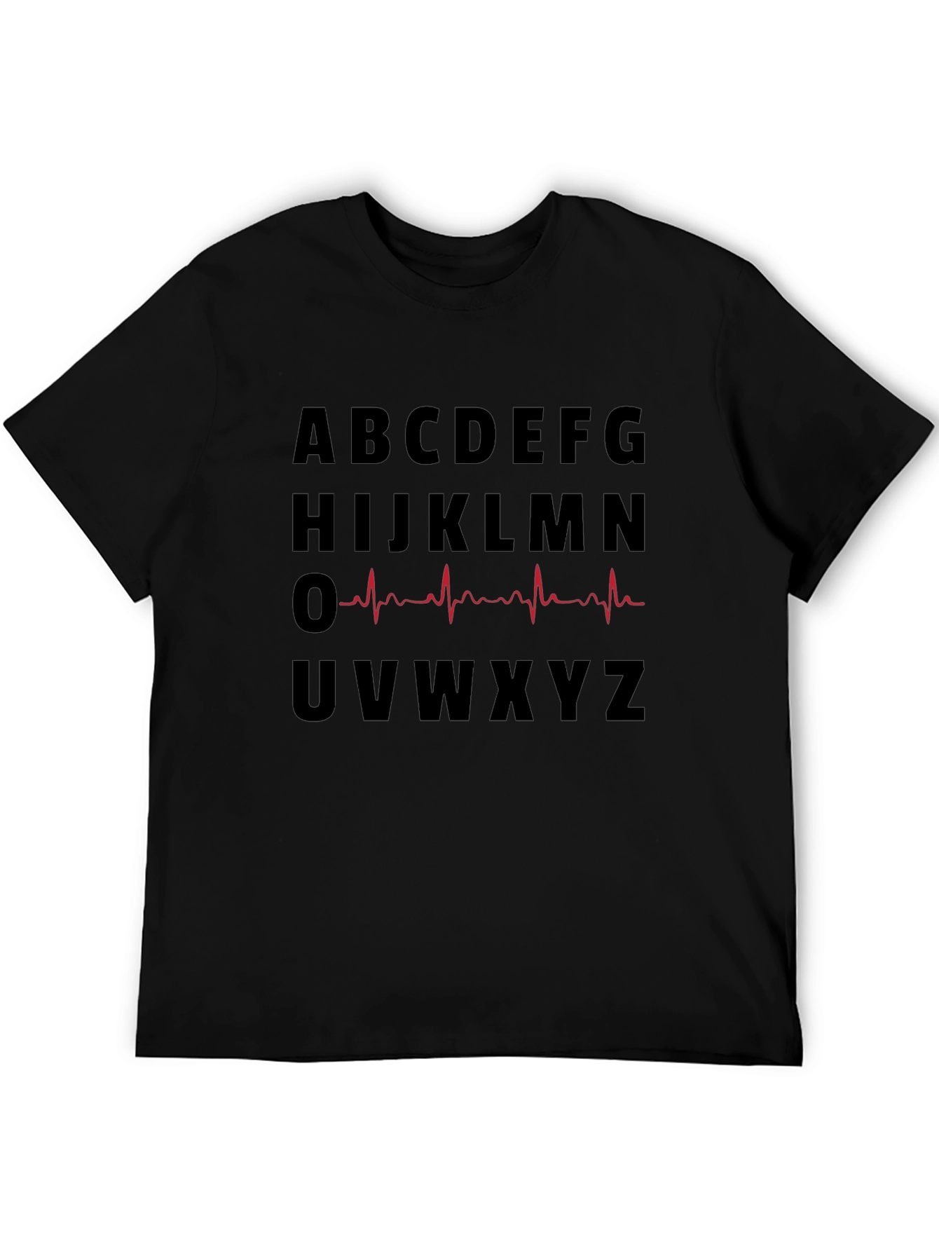 Alphabet Heartbeat Graphic T-Shirt