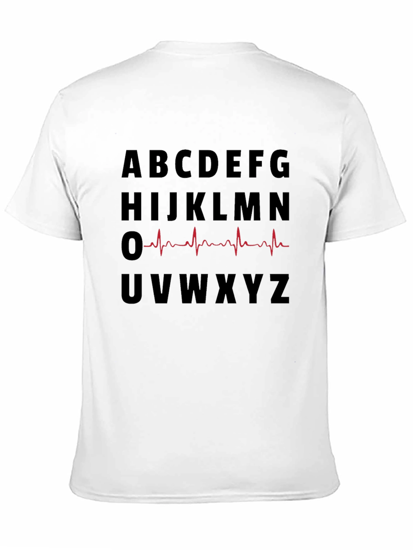 Alphabet Heartbeat Graphic T-Shirt
