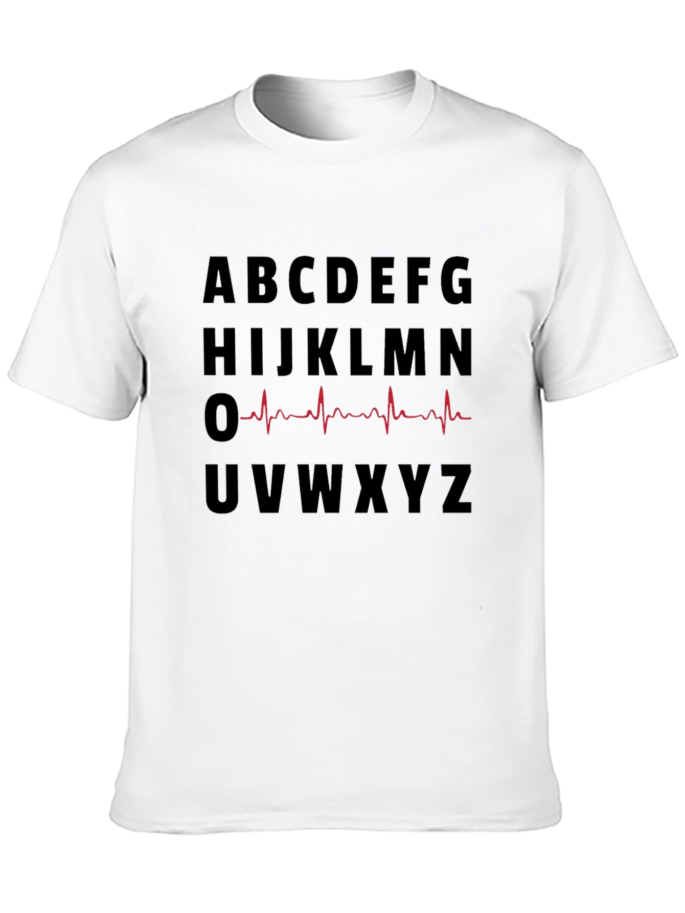 Alphabet Heartbeat Graphic T-Shirt