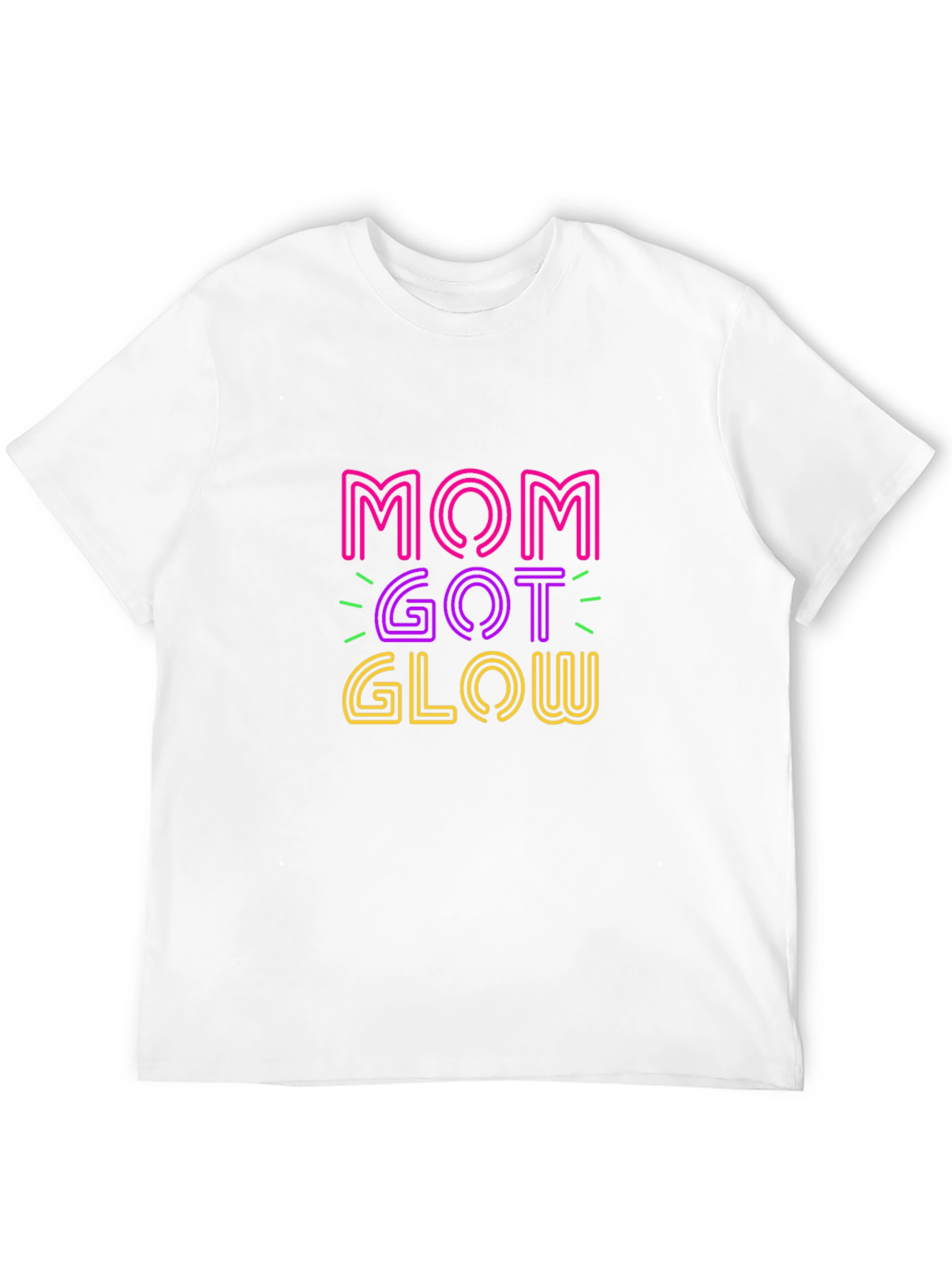 Mom Got Glow Graphic T-Shirt - Trendy Neon Design