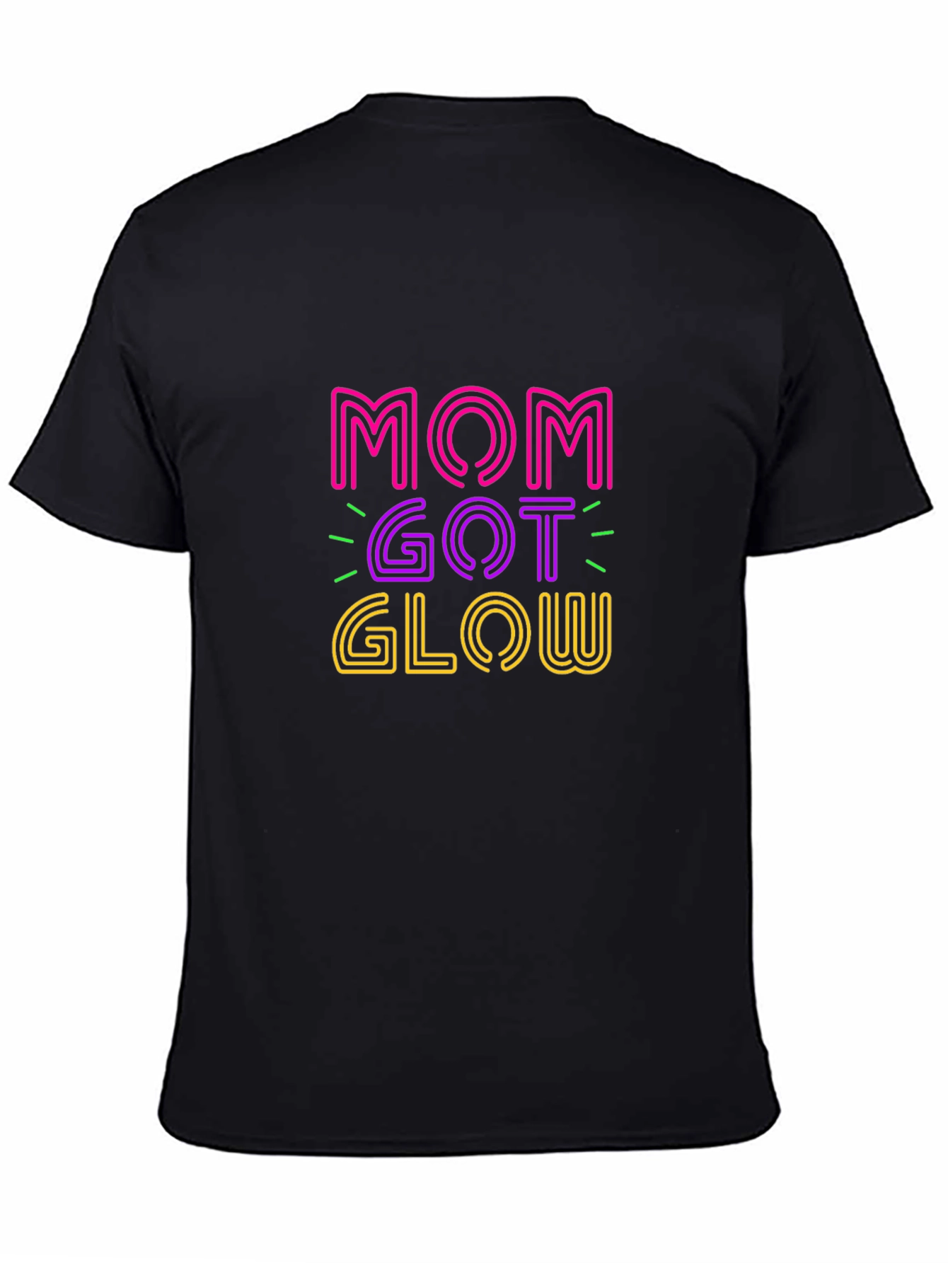 Mom Got Glow Graphic T-Shirt - Trendy Neon Design