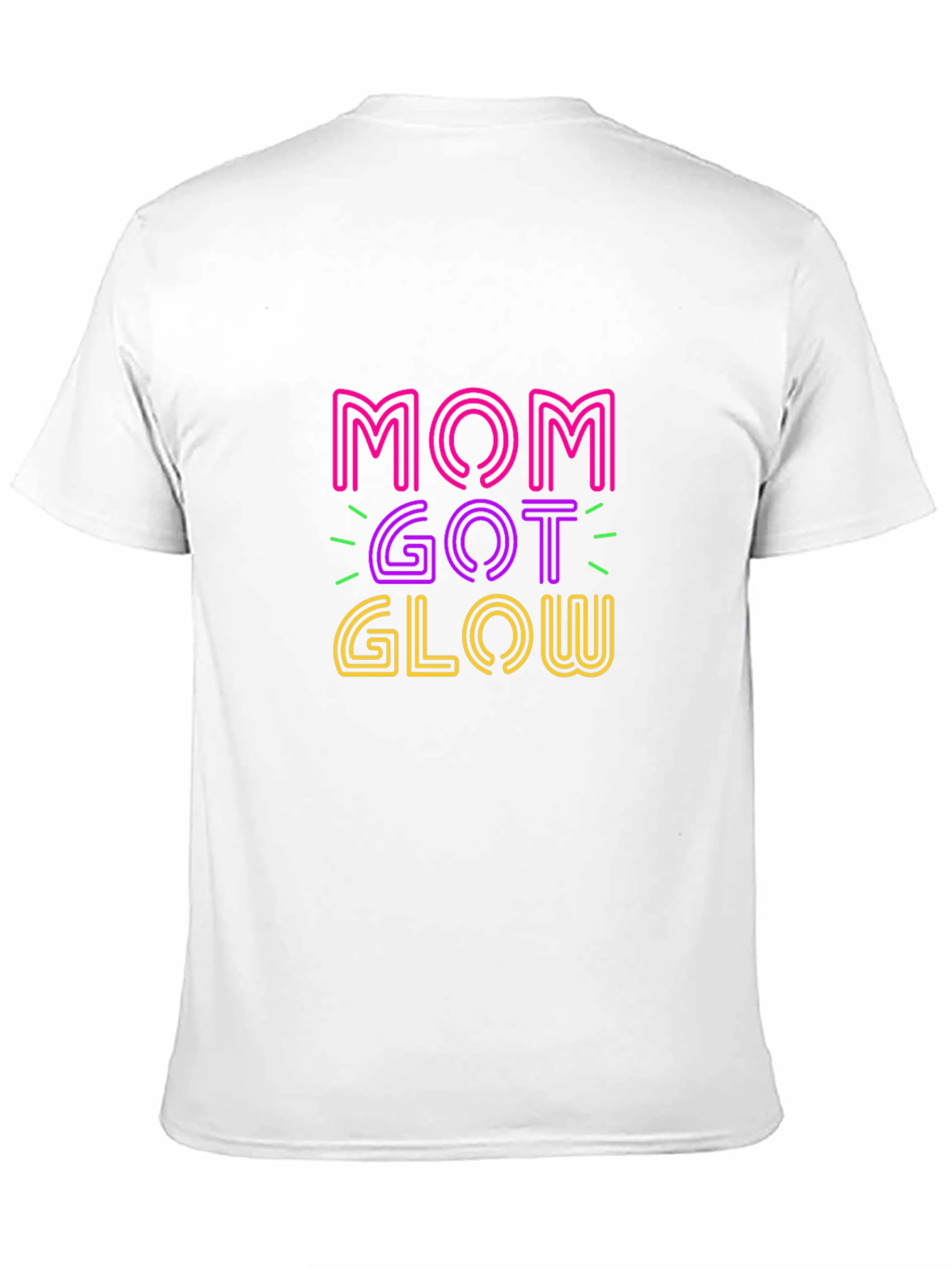 Mom Got Glow Graphic T-Shirt - Trendy Neon Design