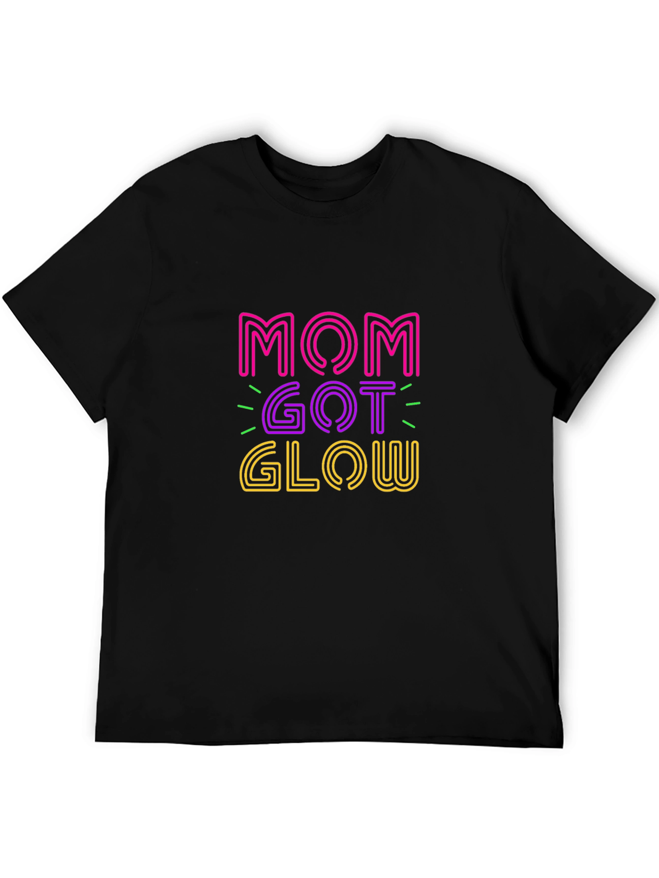 Mom Got Glow Graphic T-Shirt - Trendy Neon Design